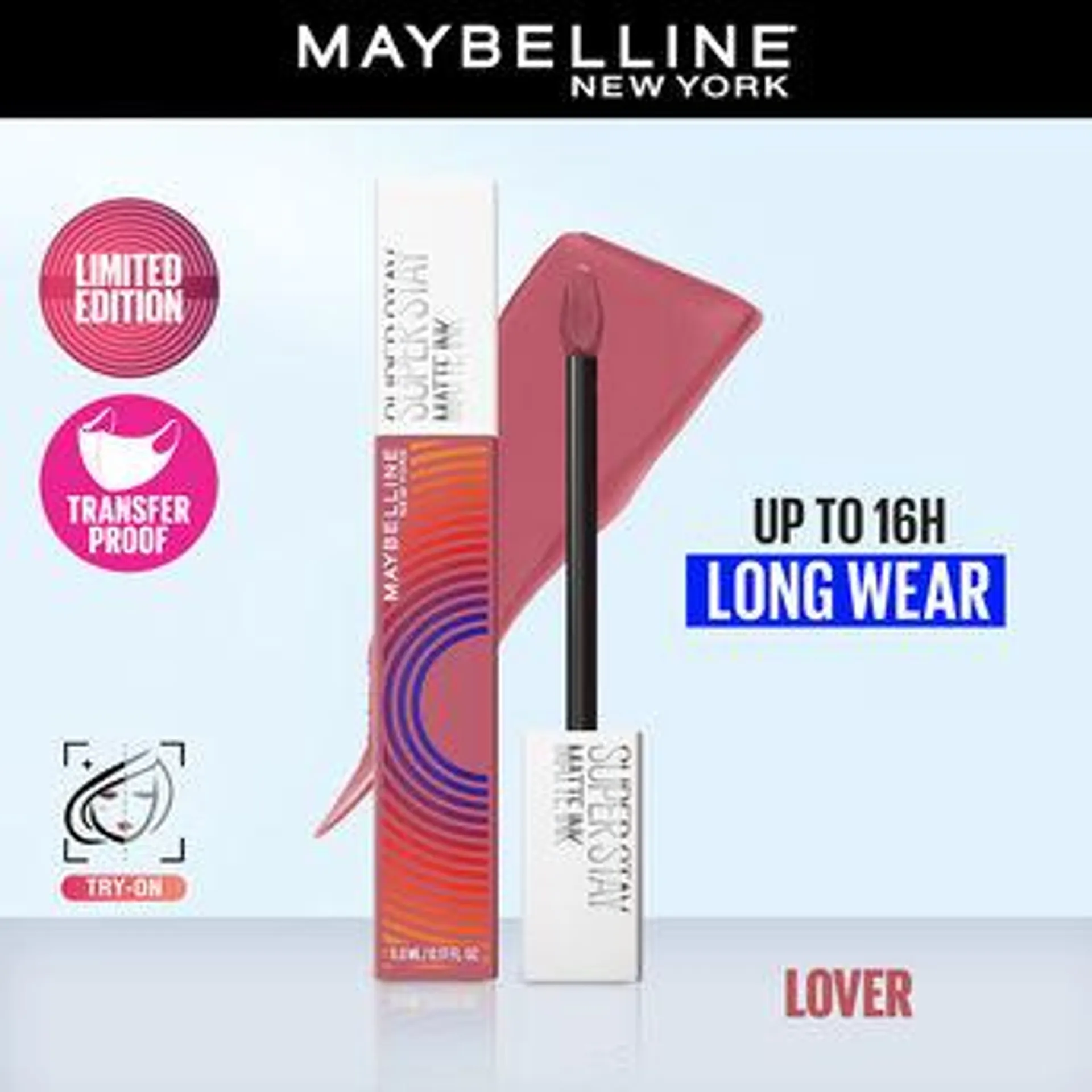 Maybelline New York Super Stay Matte Ink Liquid Lipstick - 15 Lover