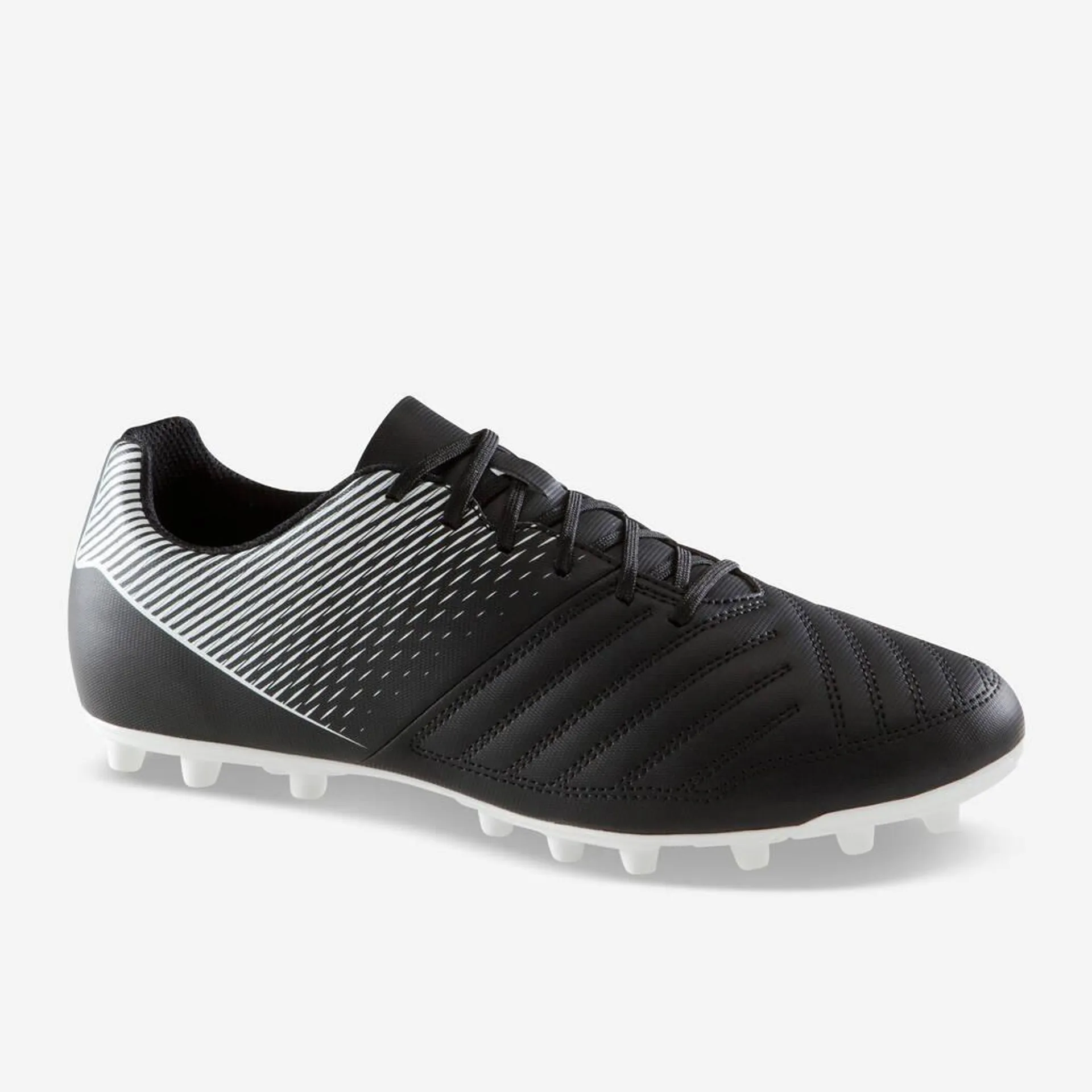 Men Football Shoes Agility 100 Firm Ground Black