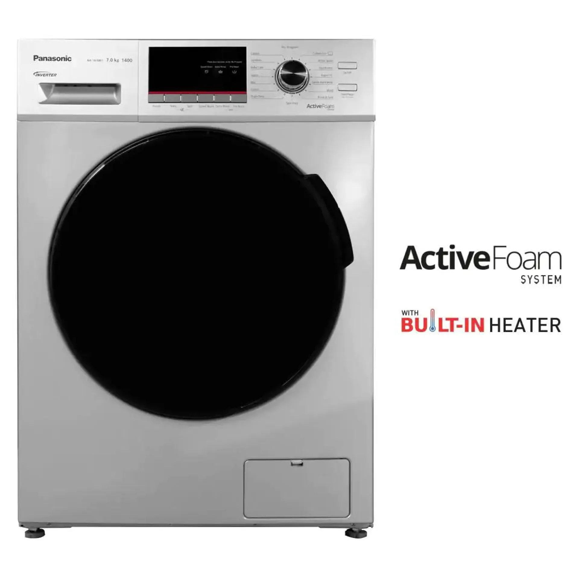 7 Kg 5 Star Inverter Fully-Automatic Front Loading Washing Machine (NA-147MF1L01 Silver)