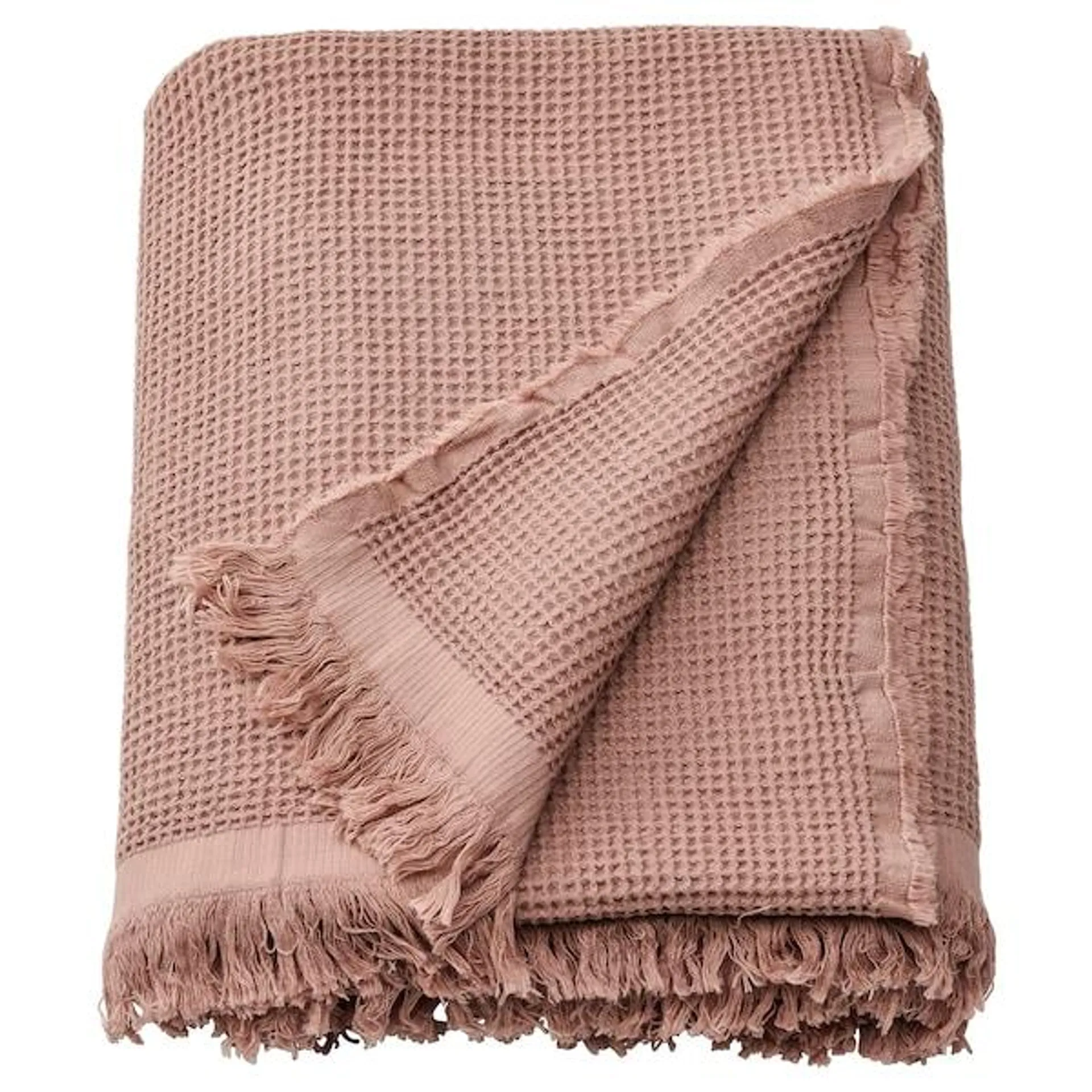 Throw, pale pink,