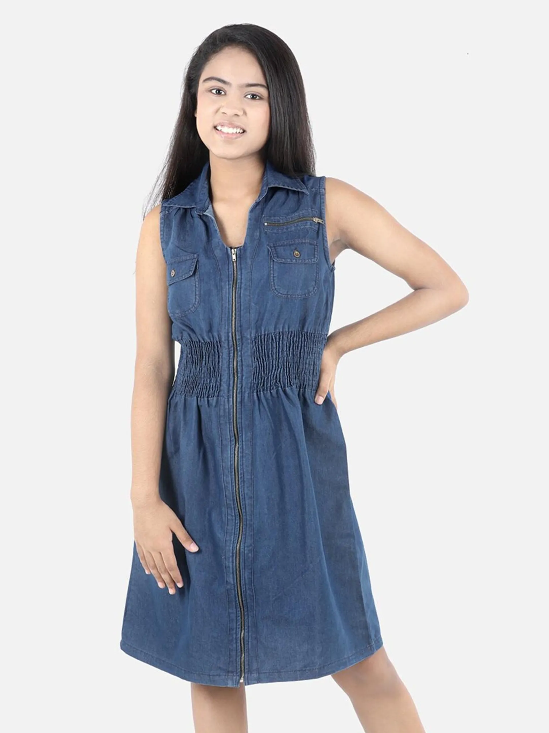 Blue Denim Shirt Dress