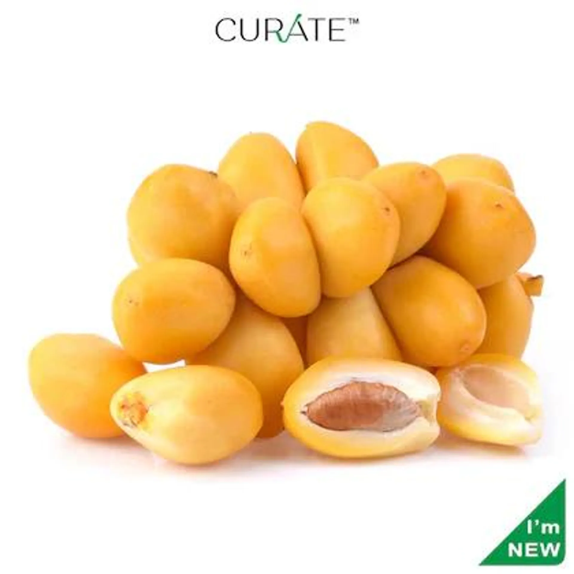 Curate Fresh Dates Yellow Premium Indian Pack 500 g