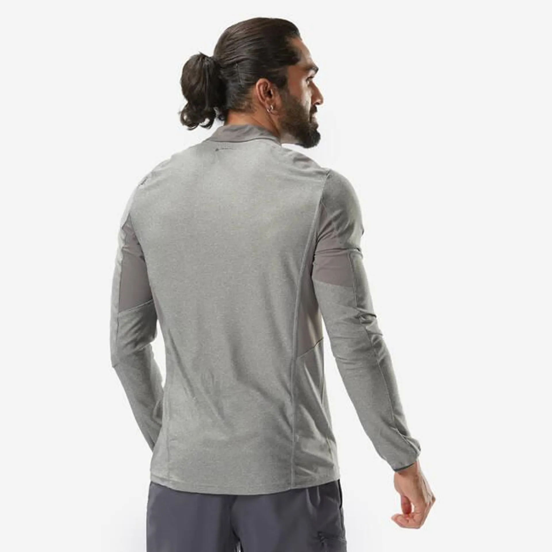 Men Full Sleeve Dry Fit Activewear T-Shirt Grey - MH550