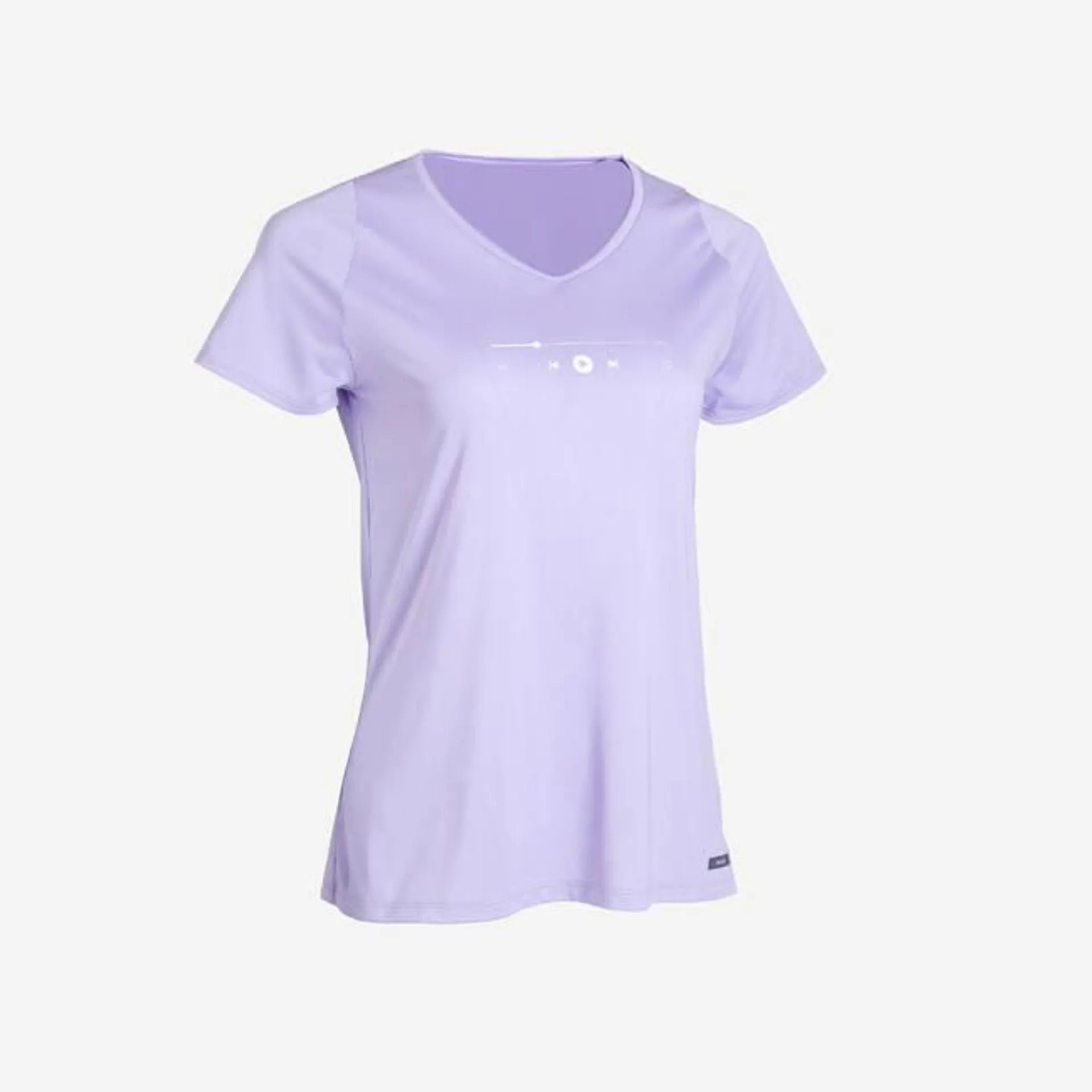 Printed Running T-shirt for women Run Dry 150- Lavender Purple