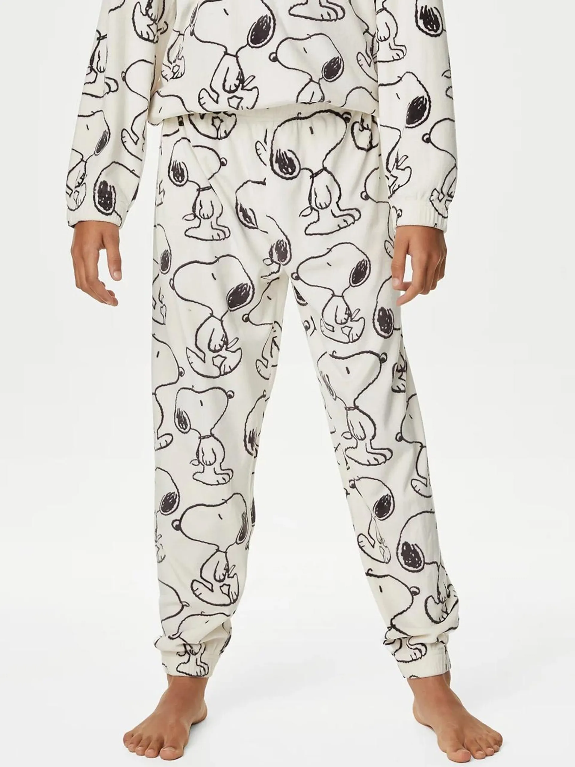 Girls Snoopy Printed T-Shirt & Lounge Pants