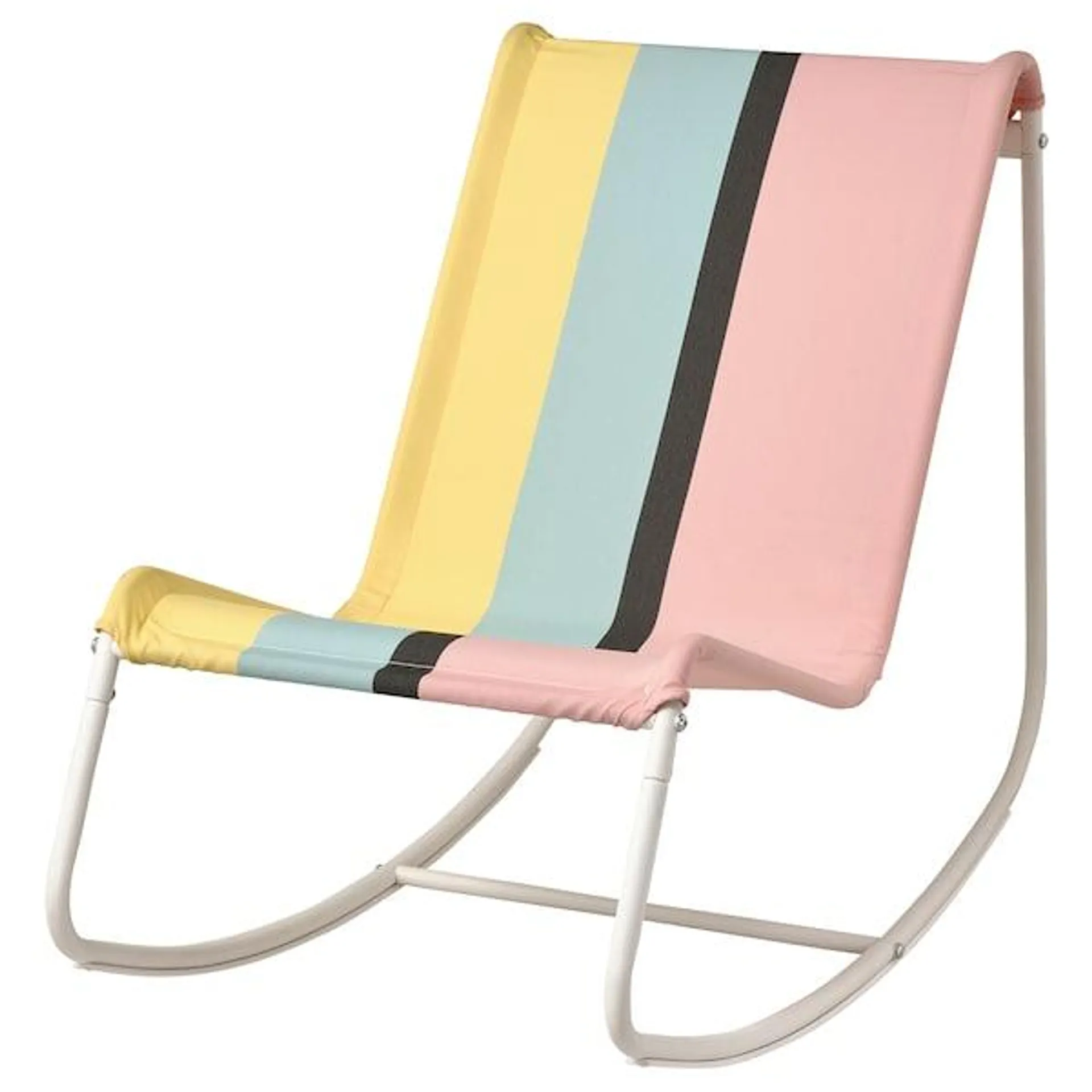 Rocking-chair, in/outdoor, white/multicolour