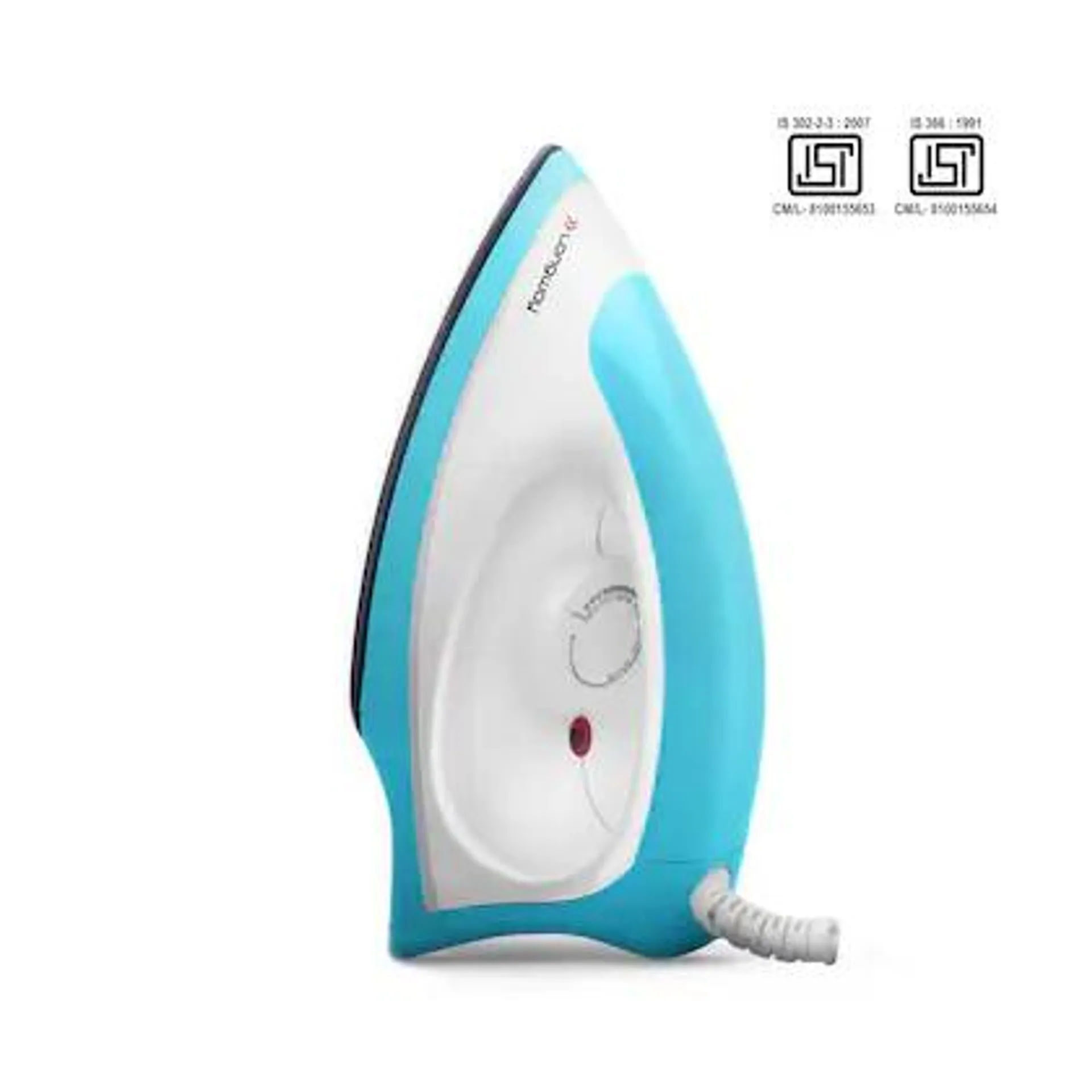 Longway Kwid Light Weight Dry Iron (1100 Watts, Blue and White)