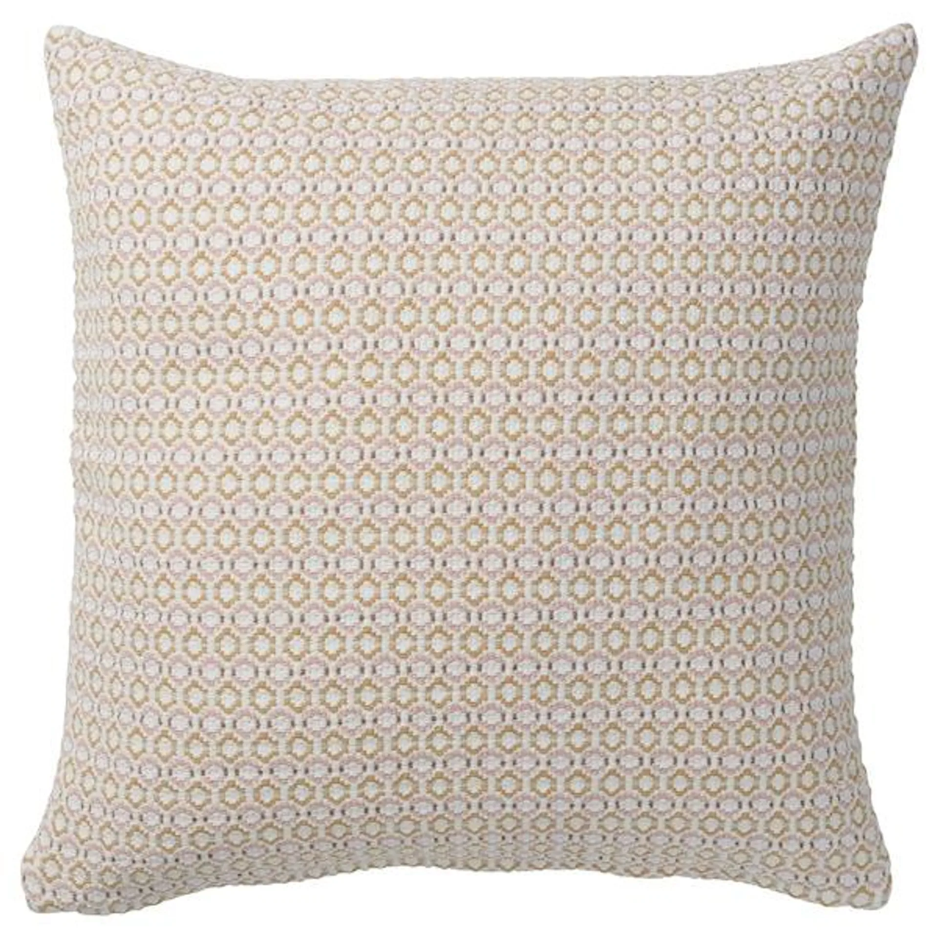 Cushion cover, white/light pink,