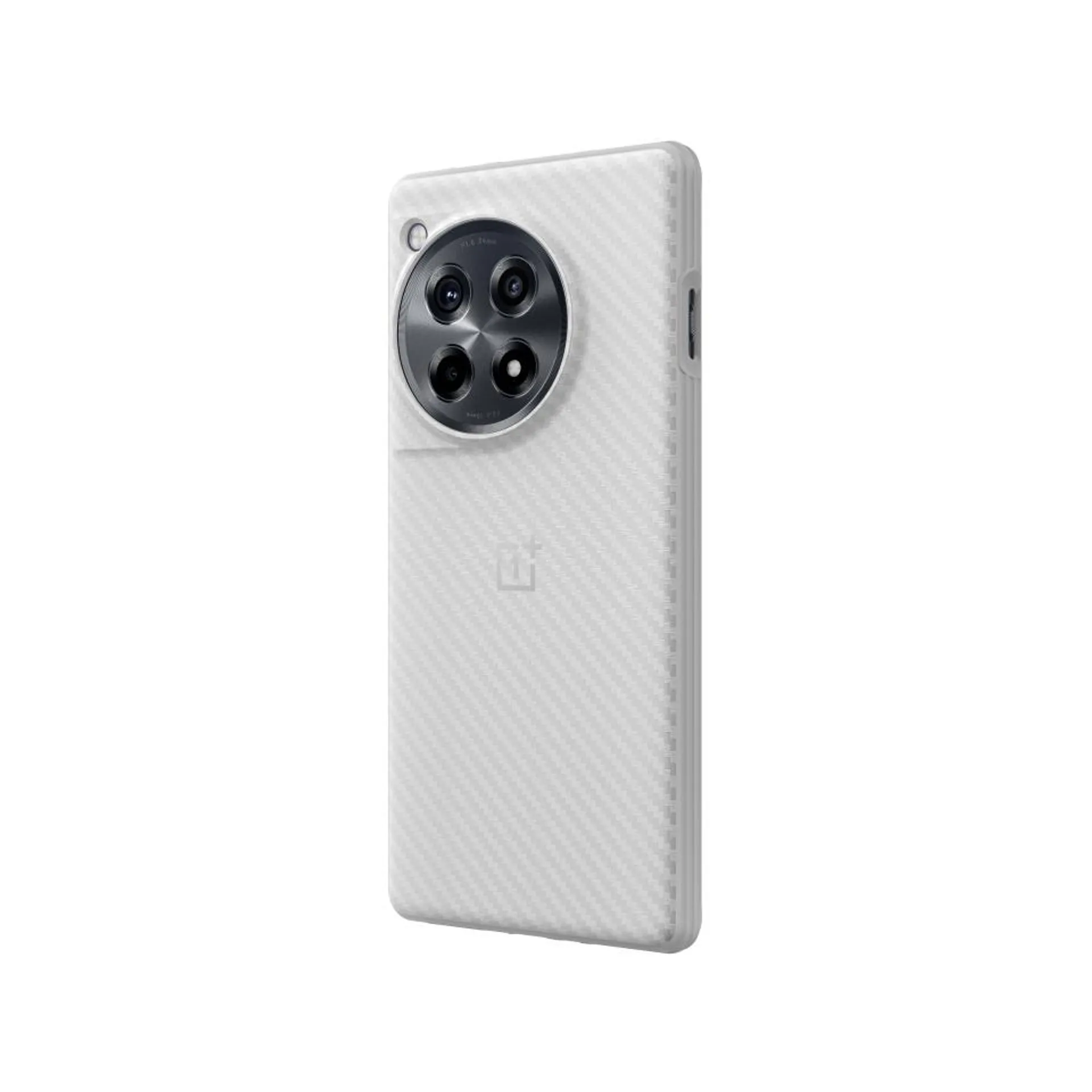 OnePlus 12R Classic Texture Bumper Case Silver Gray