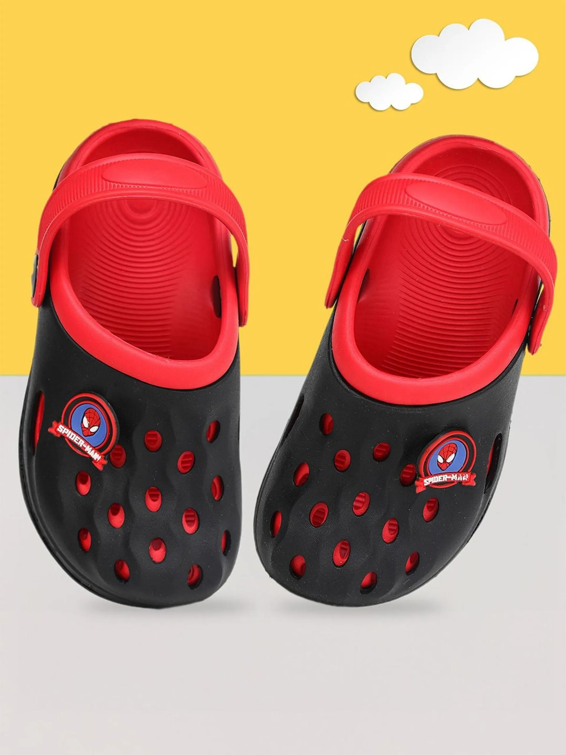 Boys Spider-Man Self Design Rubber Clogs