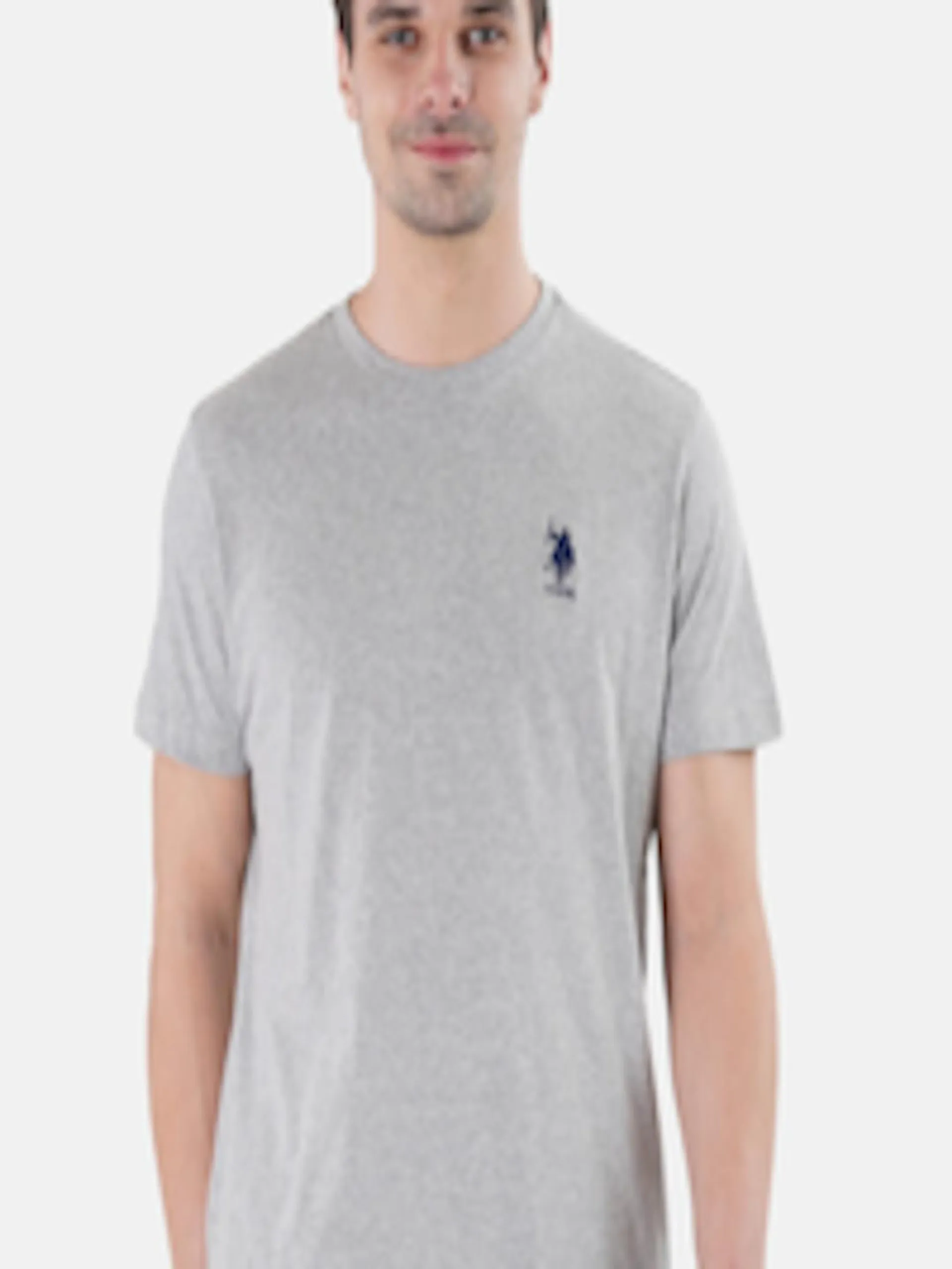 Grey Solid Lounge T-Shirt