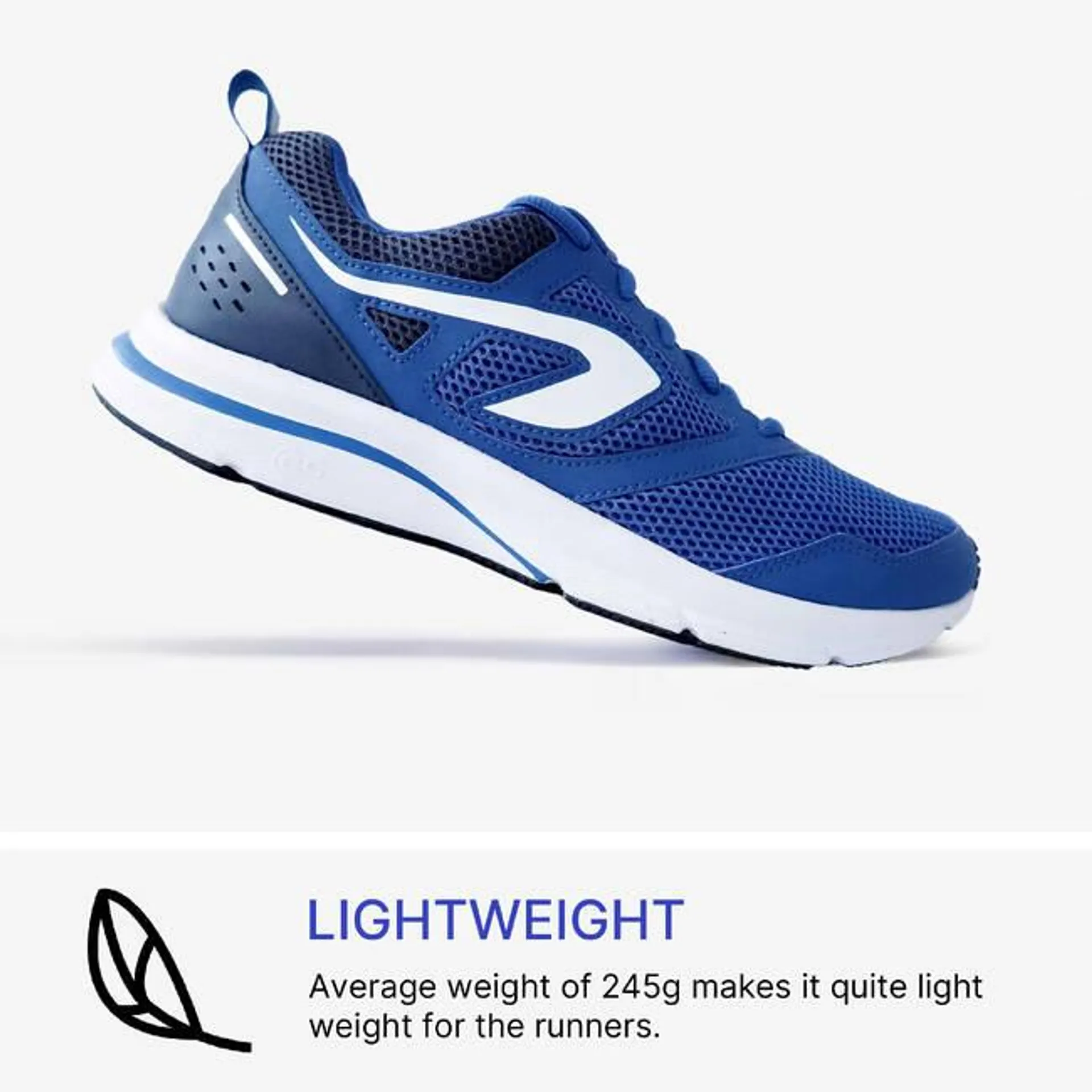 RUN ACTIVE Lightweight Cushioned Men Running Shoes max 10 km/wk - Blue