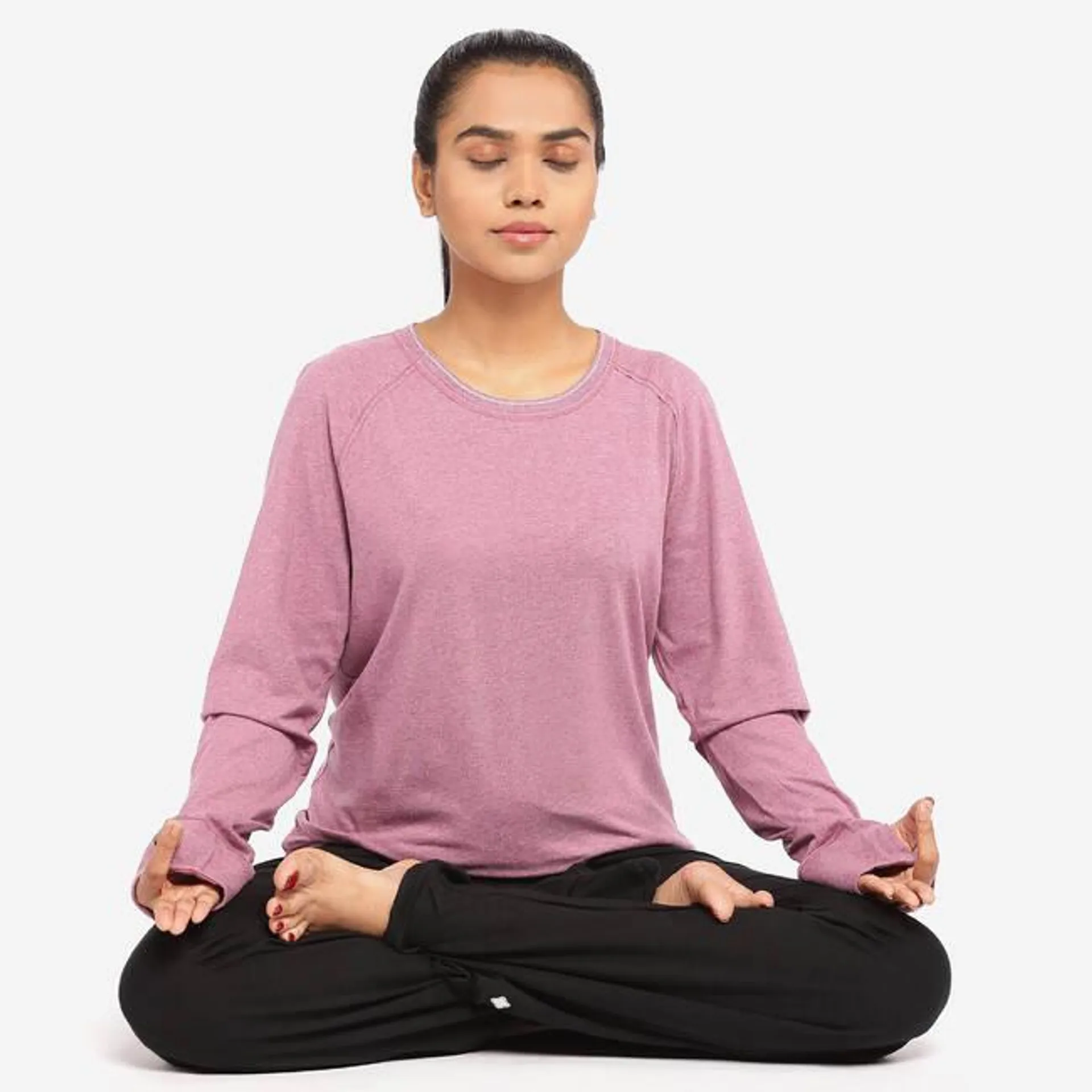 Eco-Designed Long-Sleeved Yoga T-Shirt