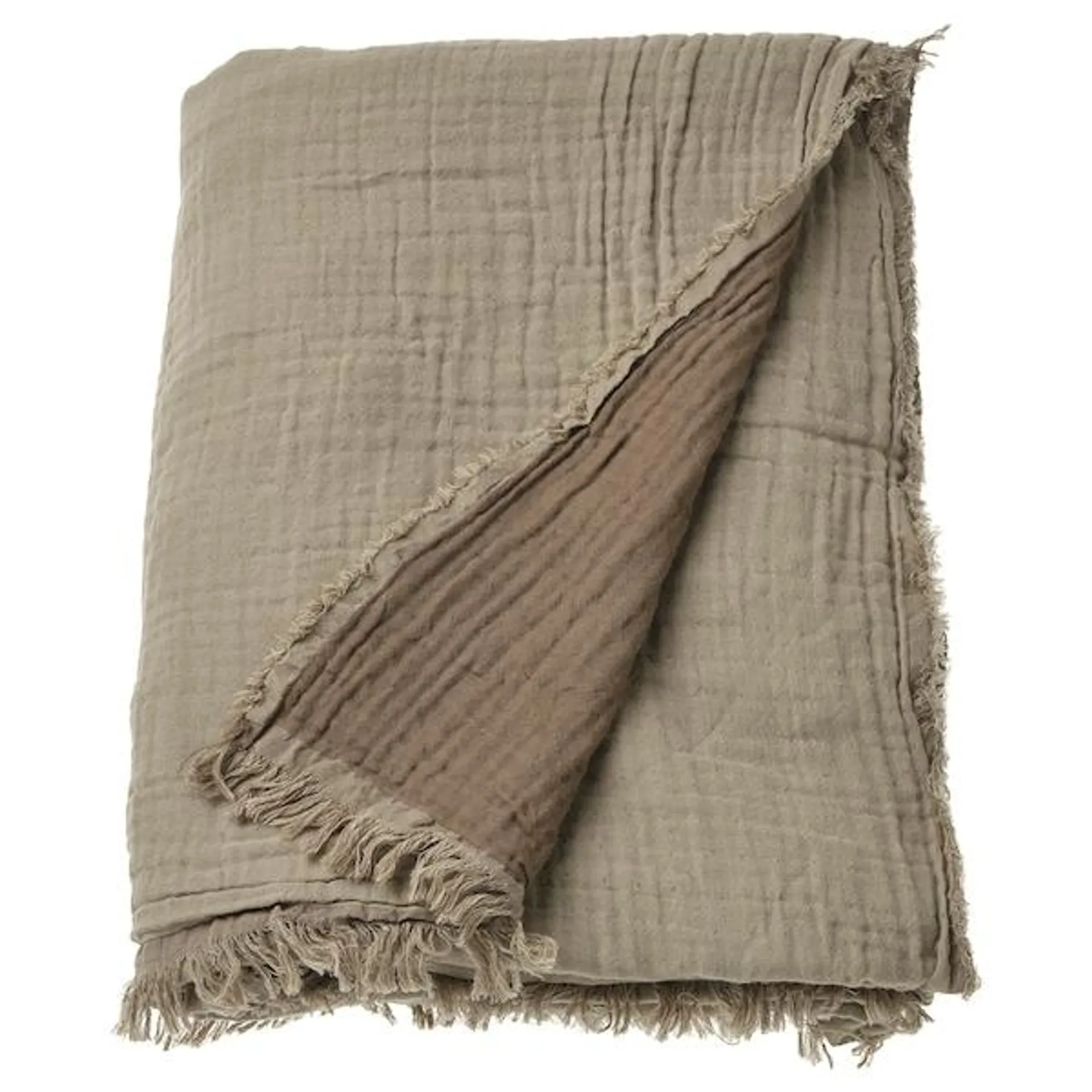 Throw, light grey-brown,