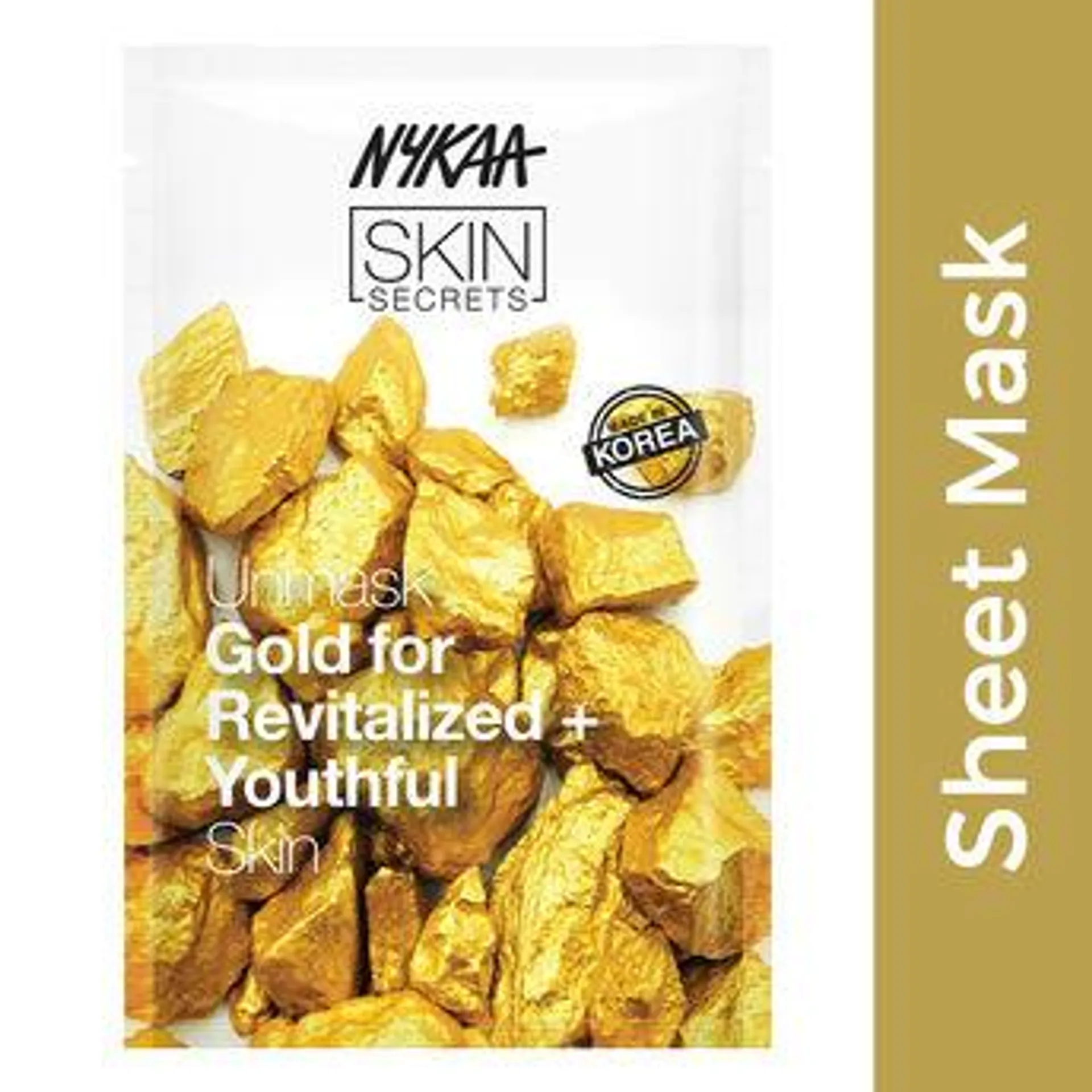 Nykaa Skin Secrets Exotic Indulgence Gold Sheet Mask For Revitalized & Youthful Skin