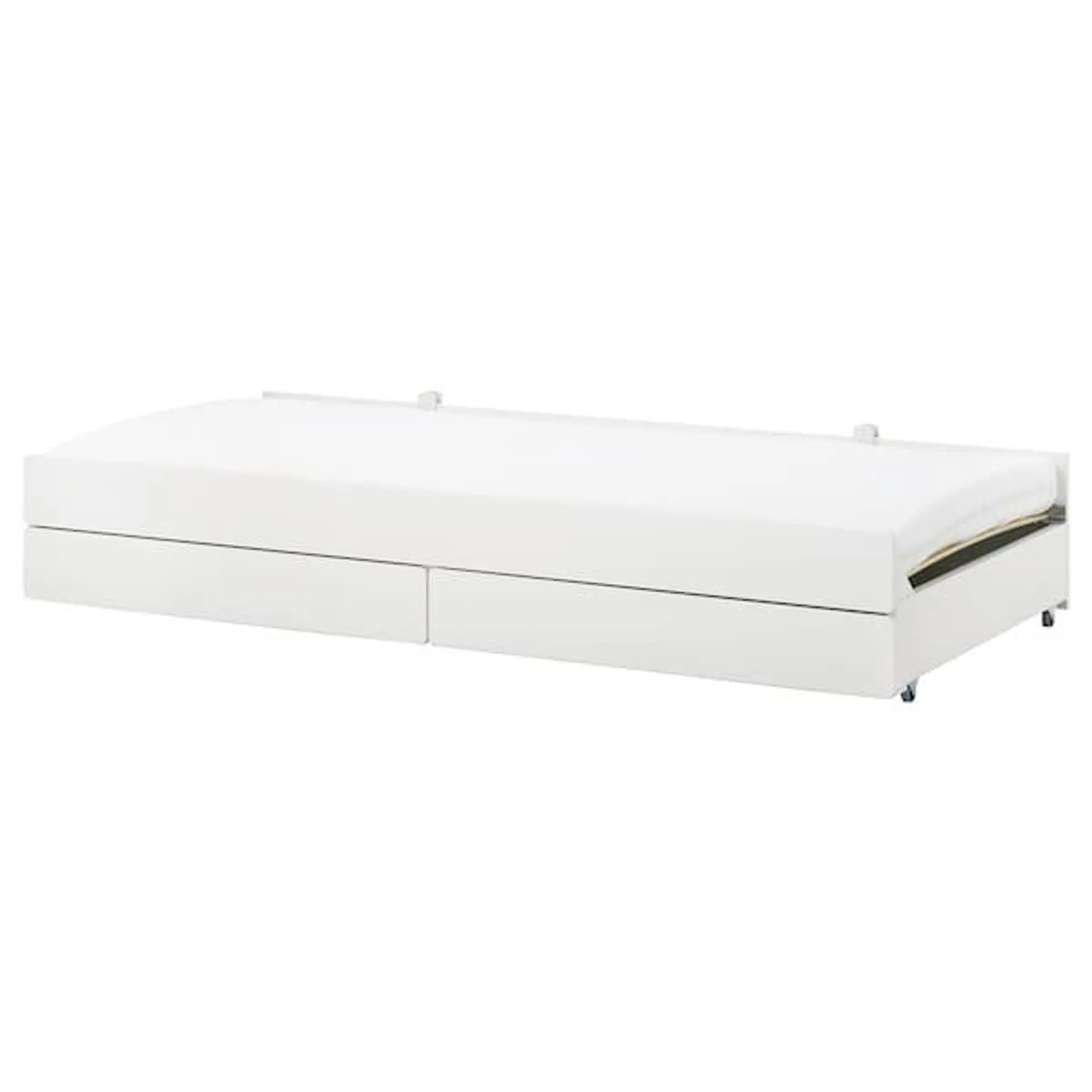 Underbed with storage, white,