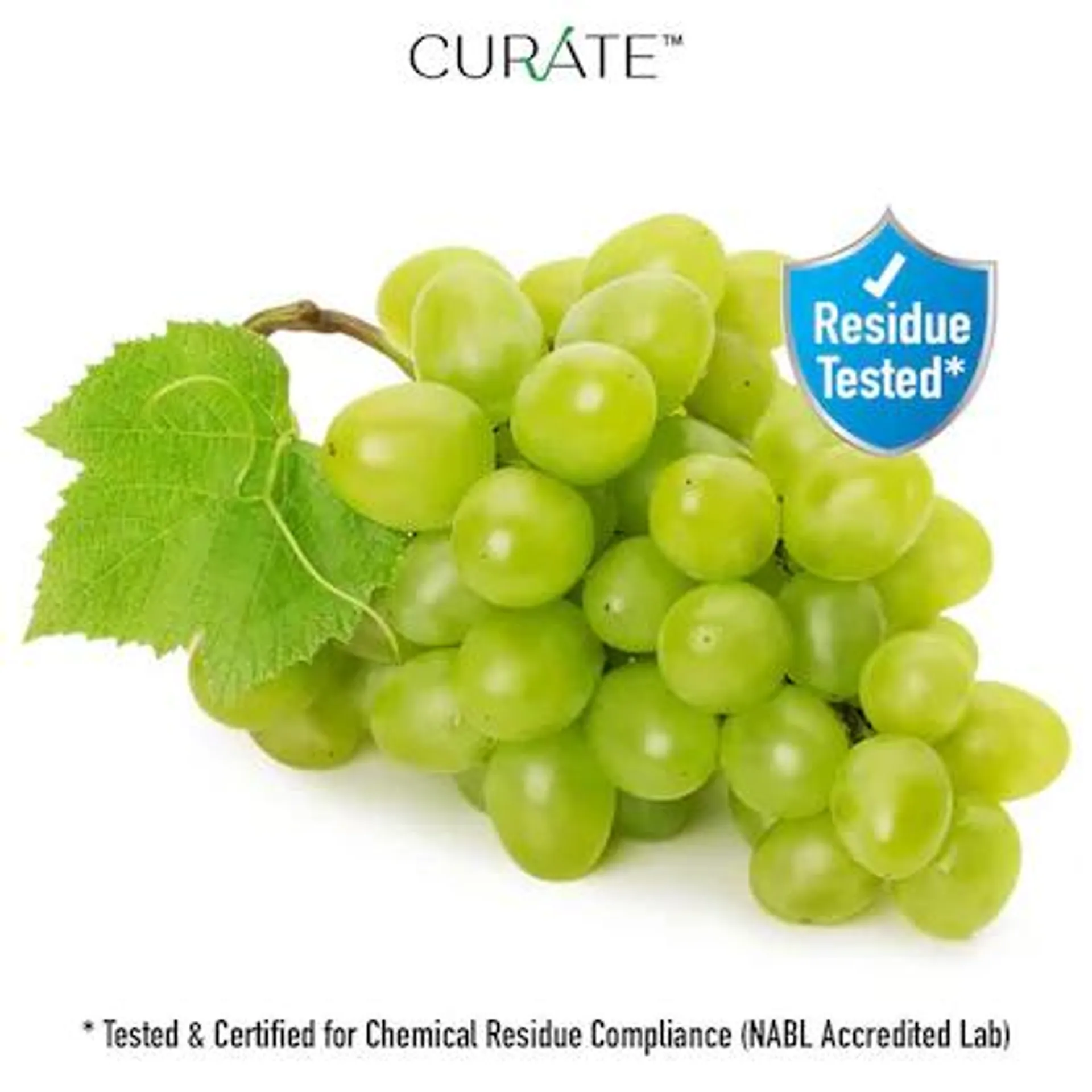 Curate Grapes Green Thompson Residue Certified Indian Pack 500 g