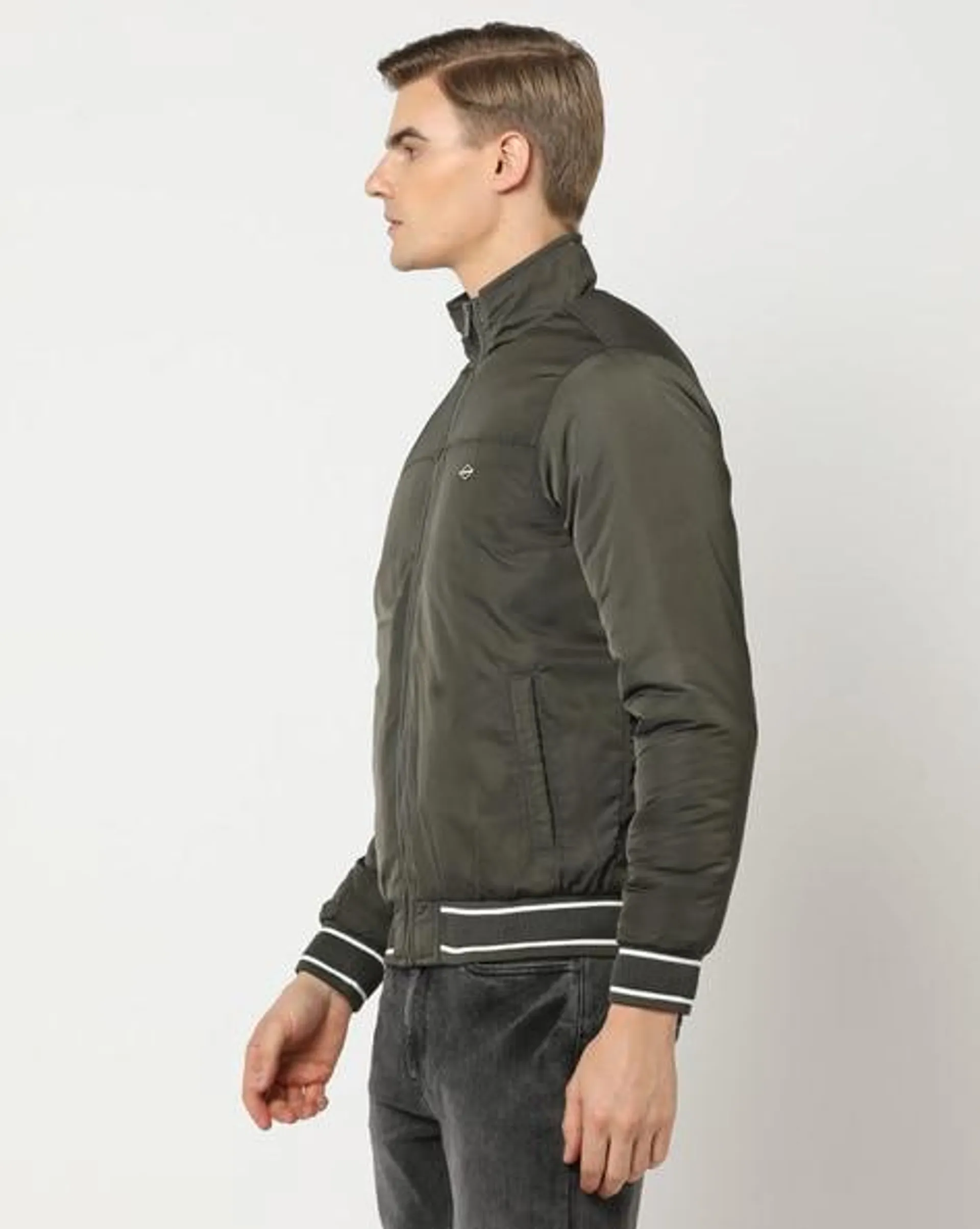 Slim Fit Zip-From Bomber Jacket