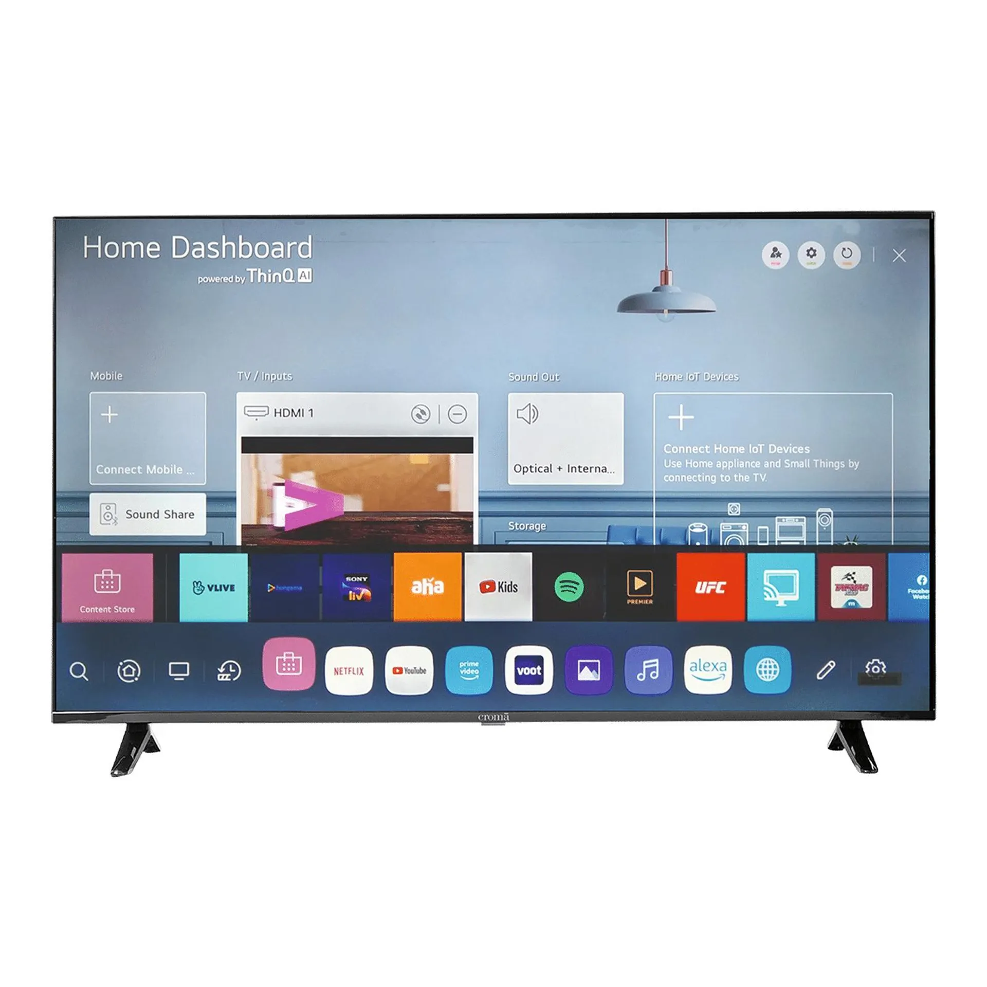 Croma 140 cm (55 inch) 4K Ultra HD LED WebOS TV with Google Assistant