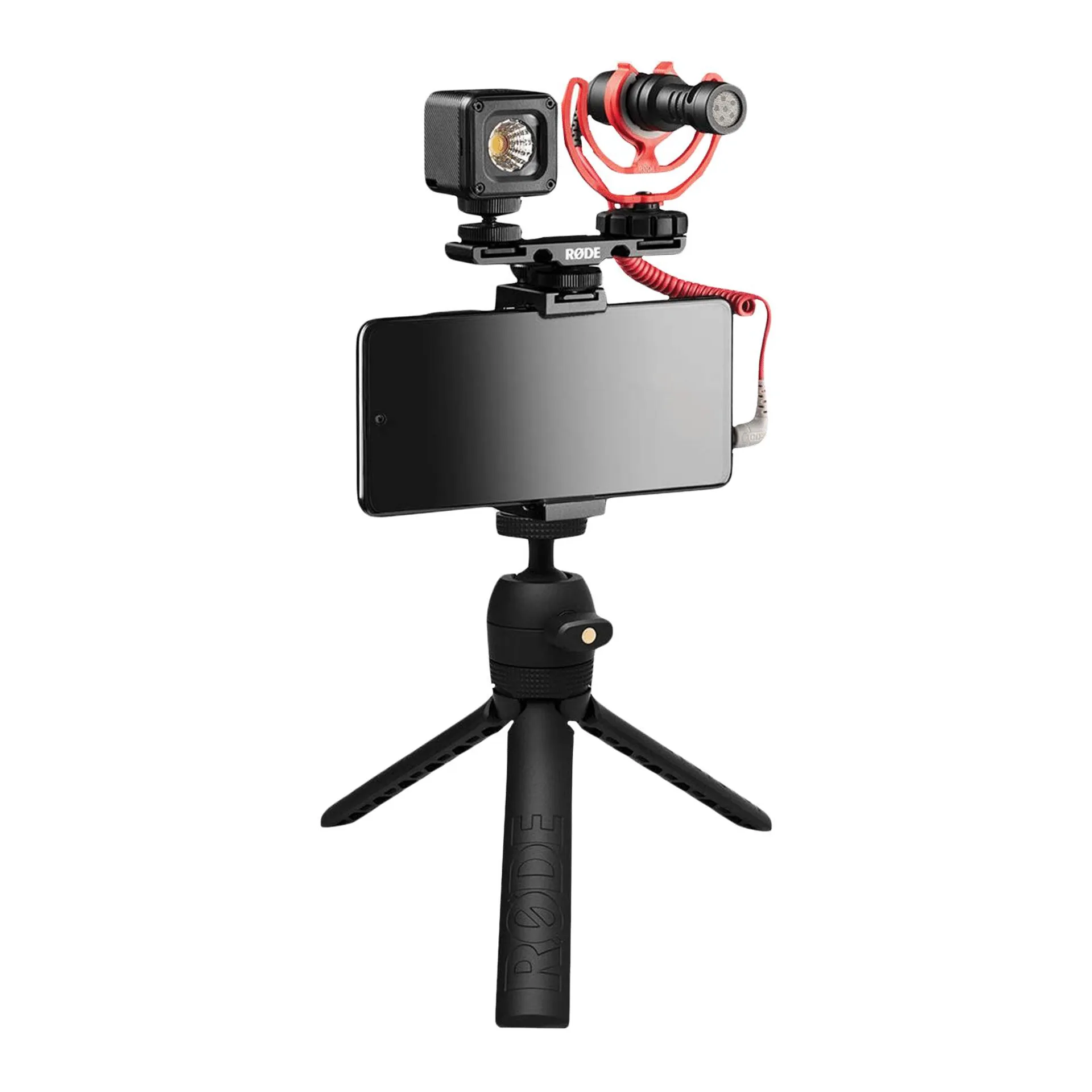 RODE VLOGVMICRO Vlogger Kit for Mobile with Mic (Directional Sound Pickup, Black)