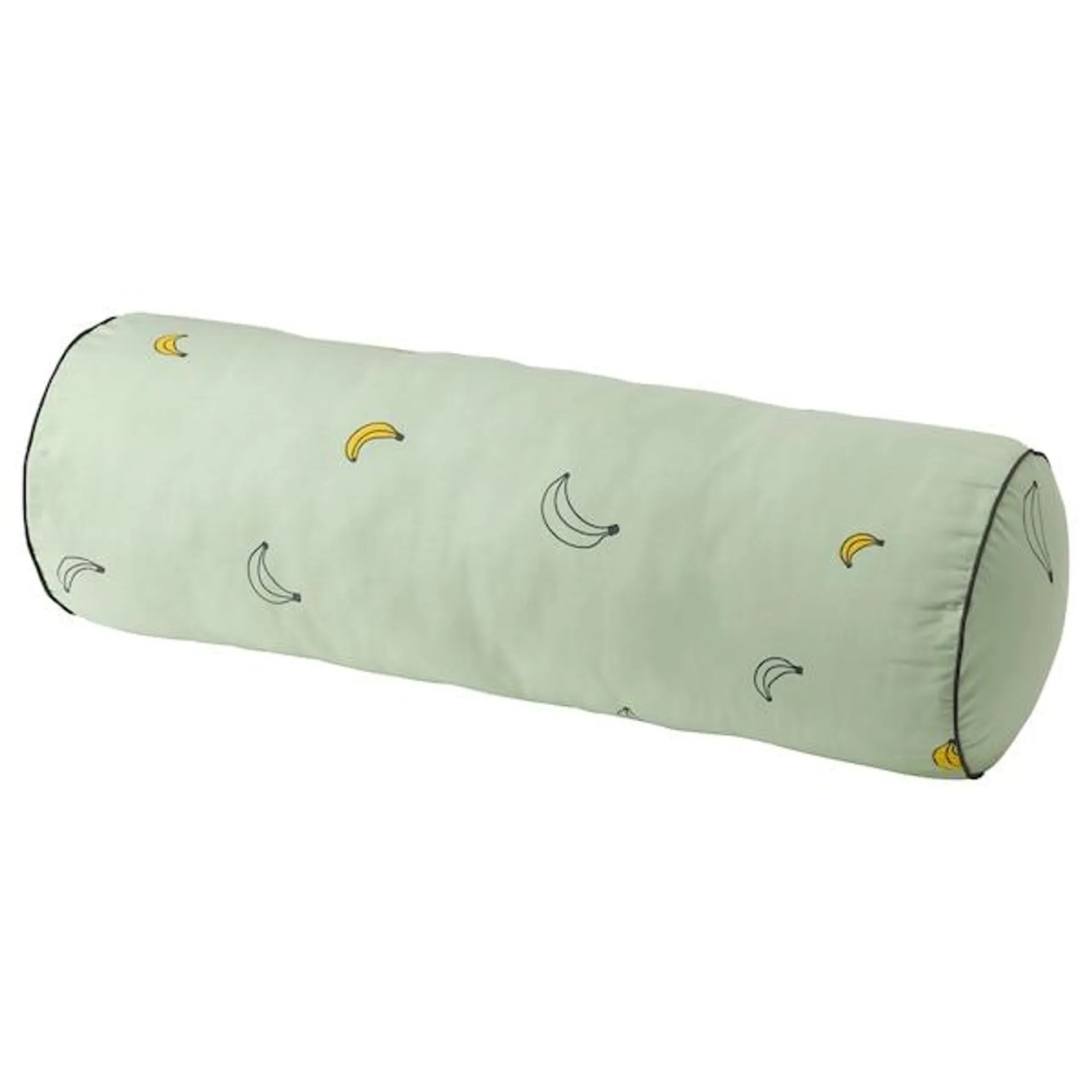 Cushion, banana pattern pale green,