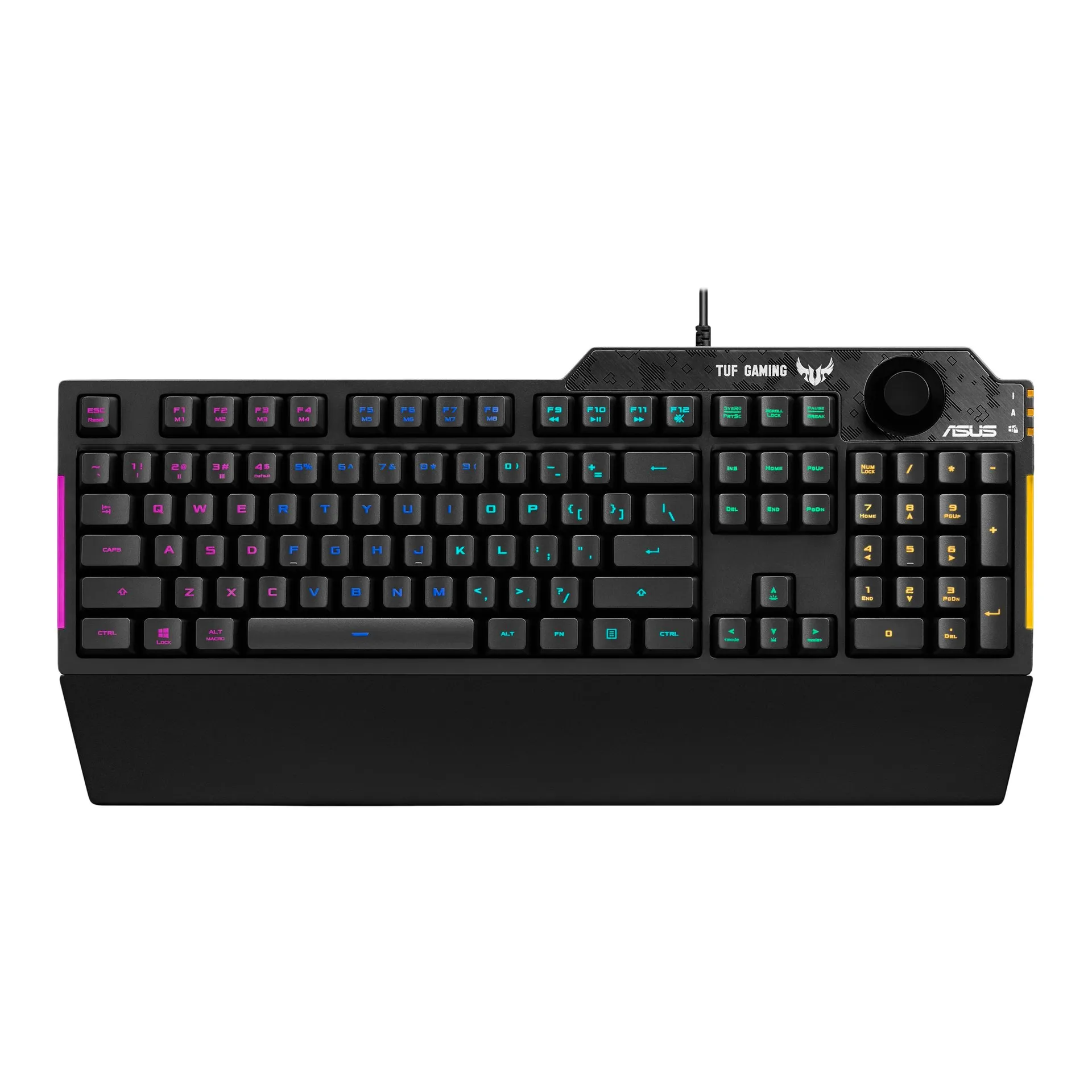 ASUS TUF K1 Wired Gaming Keyboard with Backlit Keys (Spill Resistant, Black)