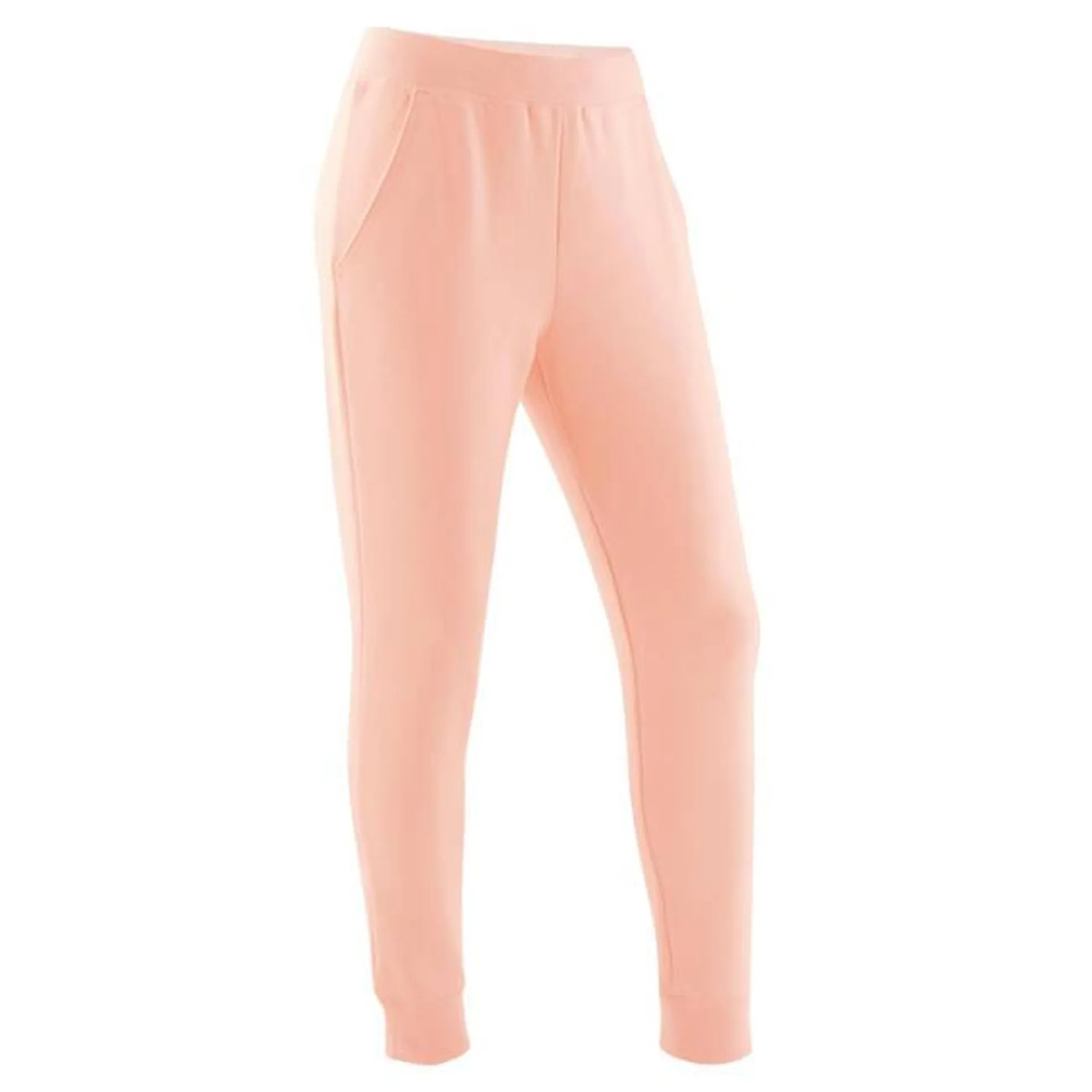 Kids' Basic Jogging Bottoms with Pockets - Pink