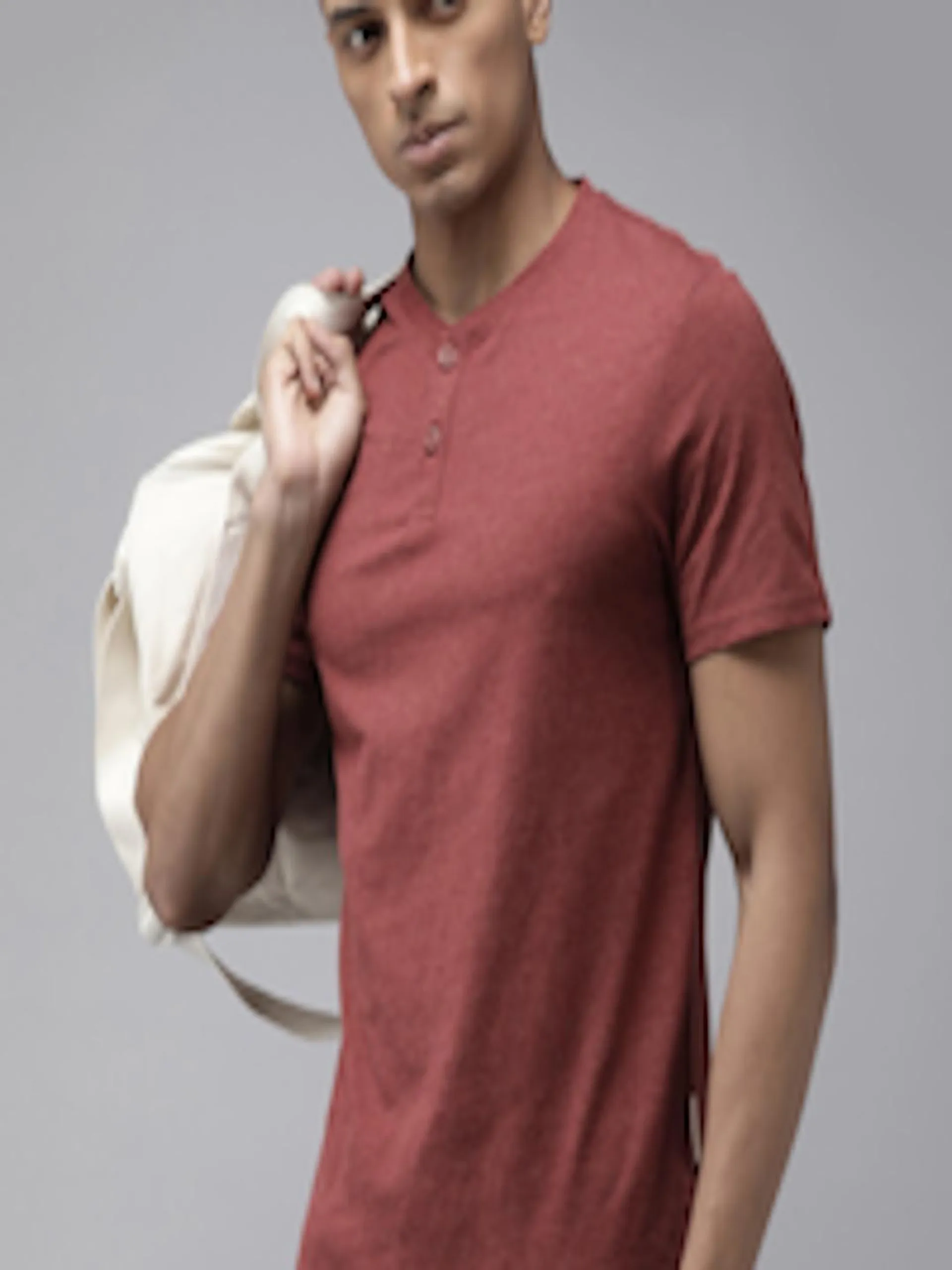 The Life Co. Henley Neck T-shirt
