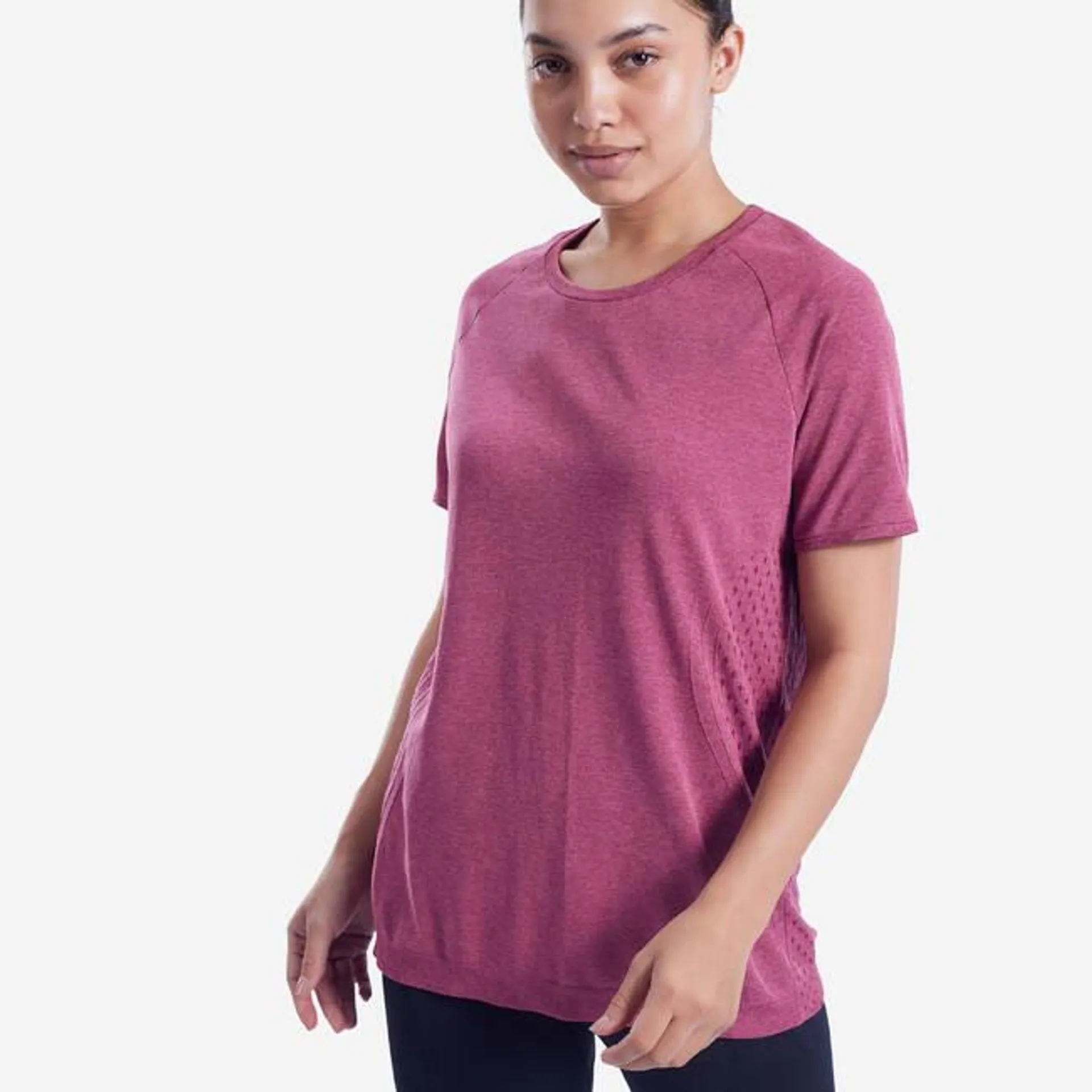 Women's Short-Sleeved Dynamic Yoga T-Shirt