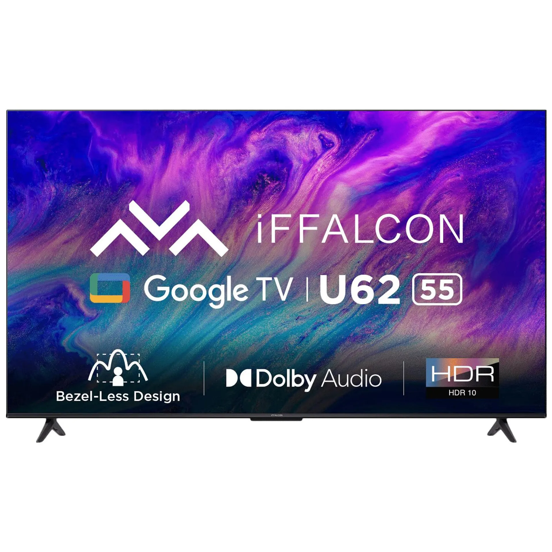 iFFALCON U62 139.7 cm (55 inch) LED 4K Ultra HD Google TV with Dolby Audio (2022 model)