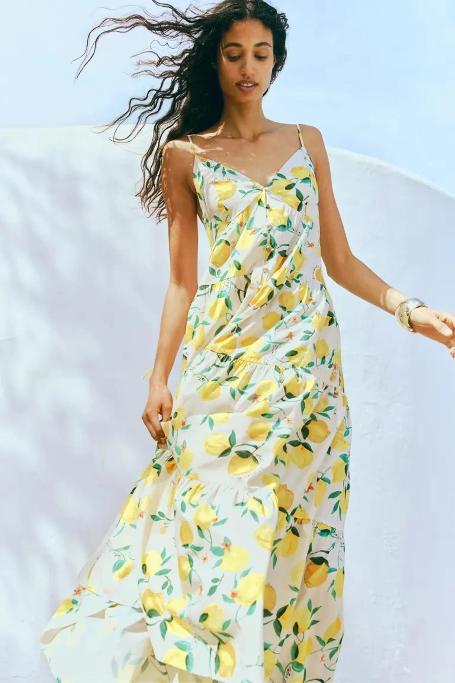 Tiered strappy dress