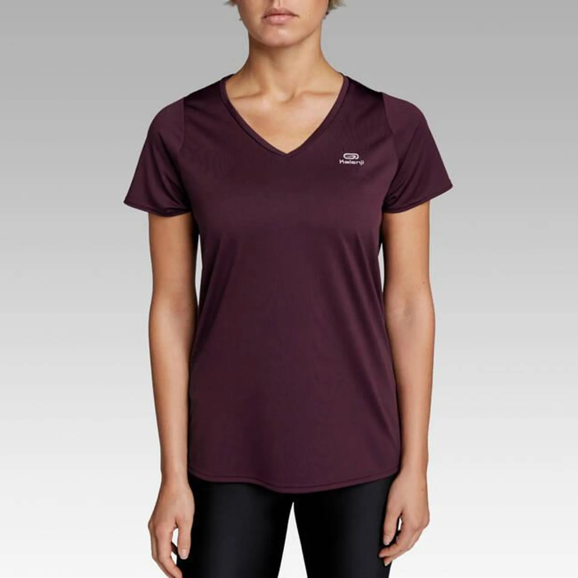 Women short-sleeved breathable running T-shirt Dry - purple