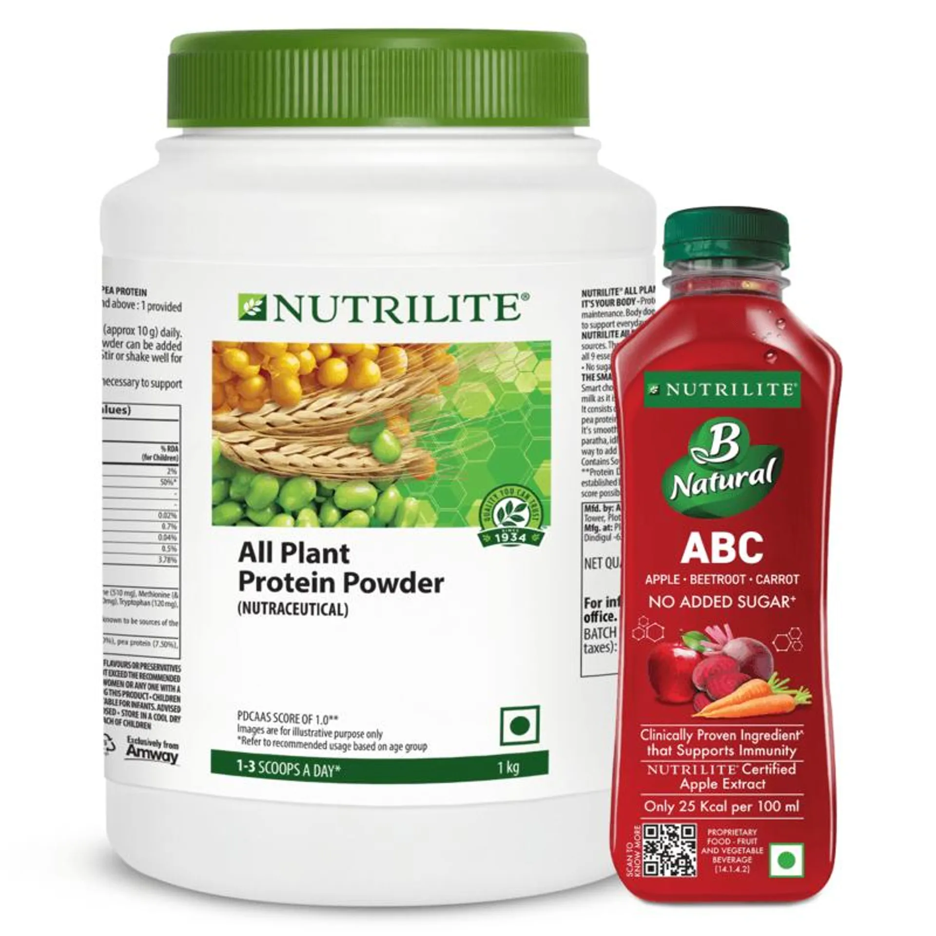 All Plant Protein 1kg with Nutrilite B Natural ABC