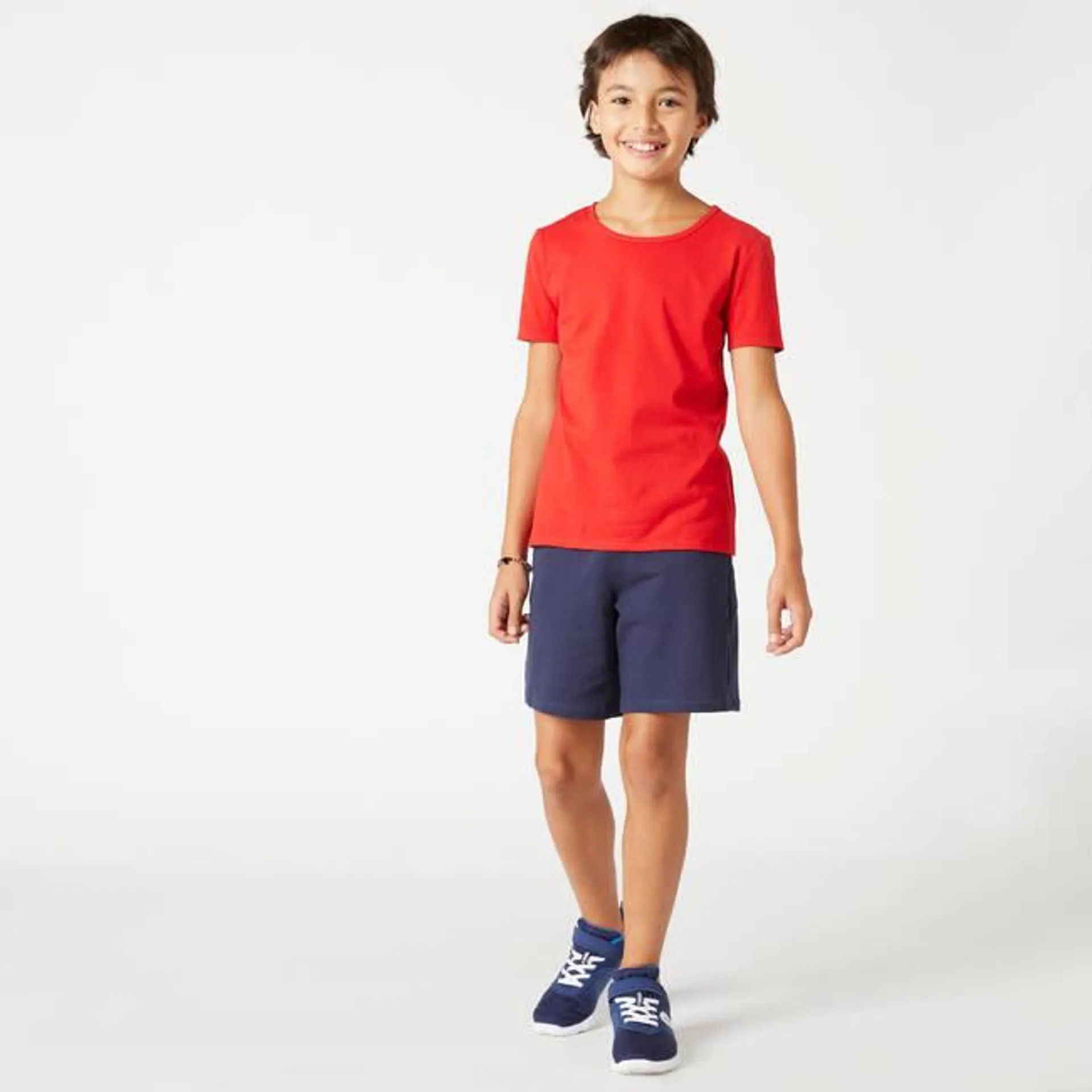 Boys Basic Cotton T-Shirt - Red