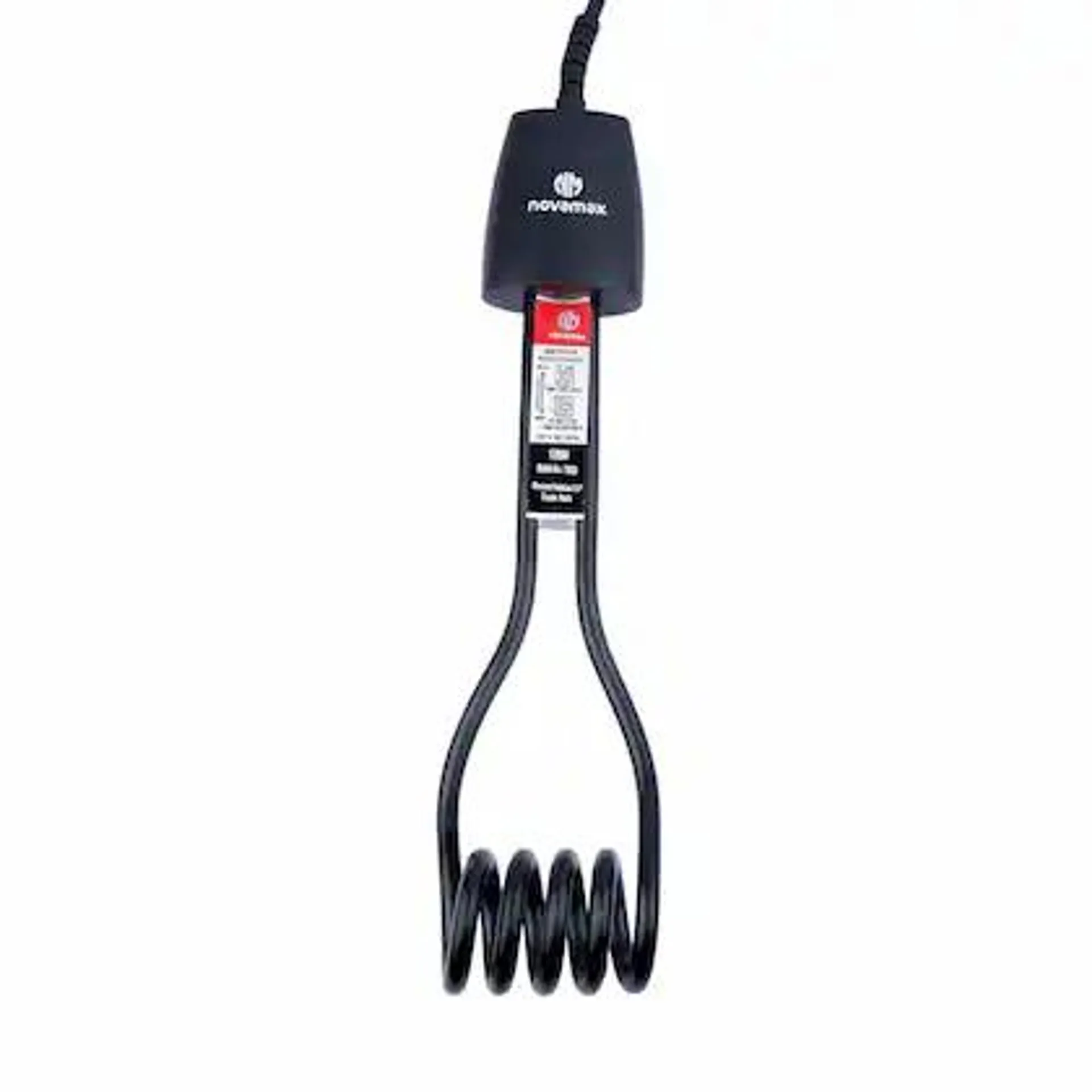 Novamax Heavy Duty 1500 Watts, Shock Proof & Water Proof Immersion Water Heater Rod (Black)