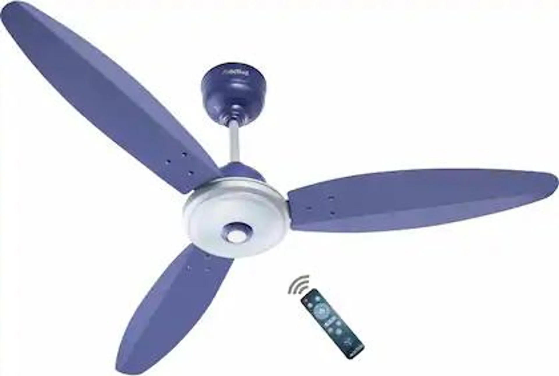 ACTIVA Gracia 1200 MM (28 Watts) BLDC Motor Fan With LED Light |Remote| 3 Blade Energy Saving Ceiling Fan With 5 Year Warranty (Silver Blue)