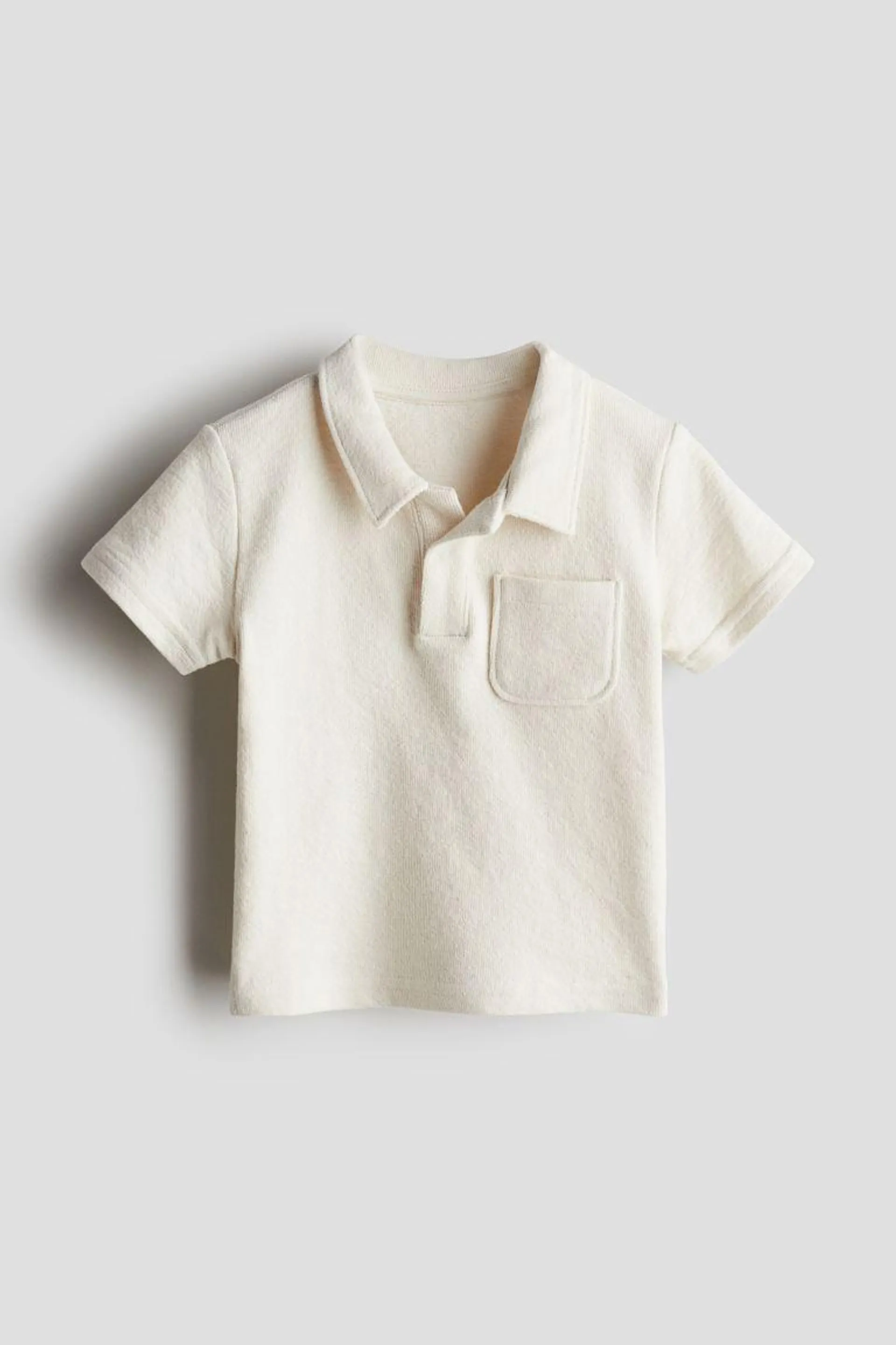 Cotton terry polo shirt