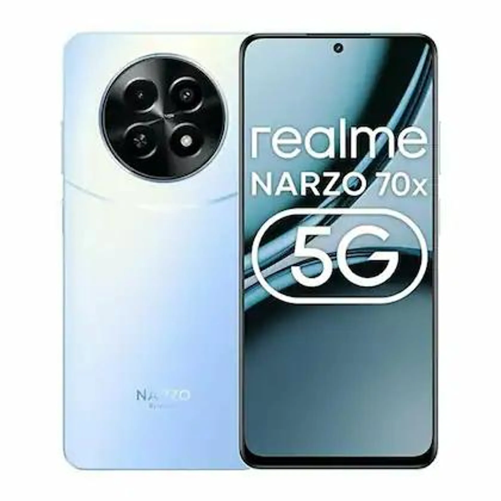 Realme Narzo 70X 5G, 6GB RAM, 128GB ROM, Ice Blue, Smartphone