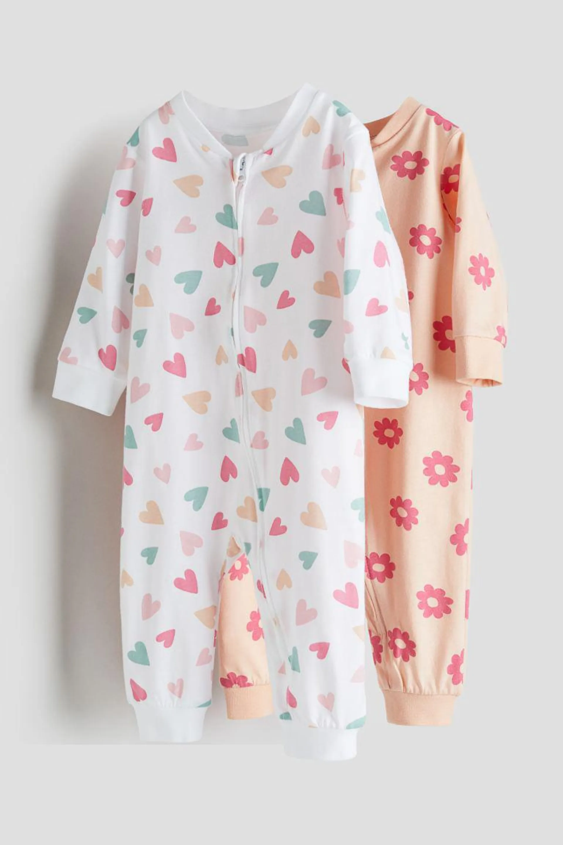 2-pack patterned cotton pyjamas