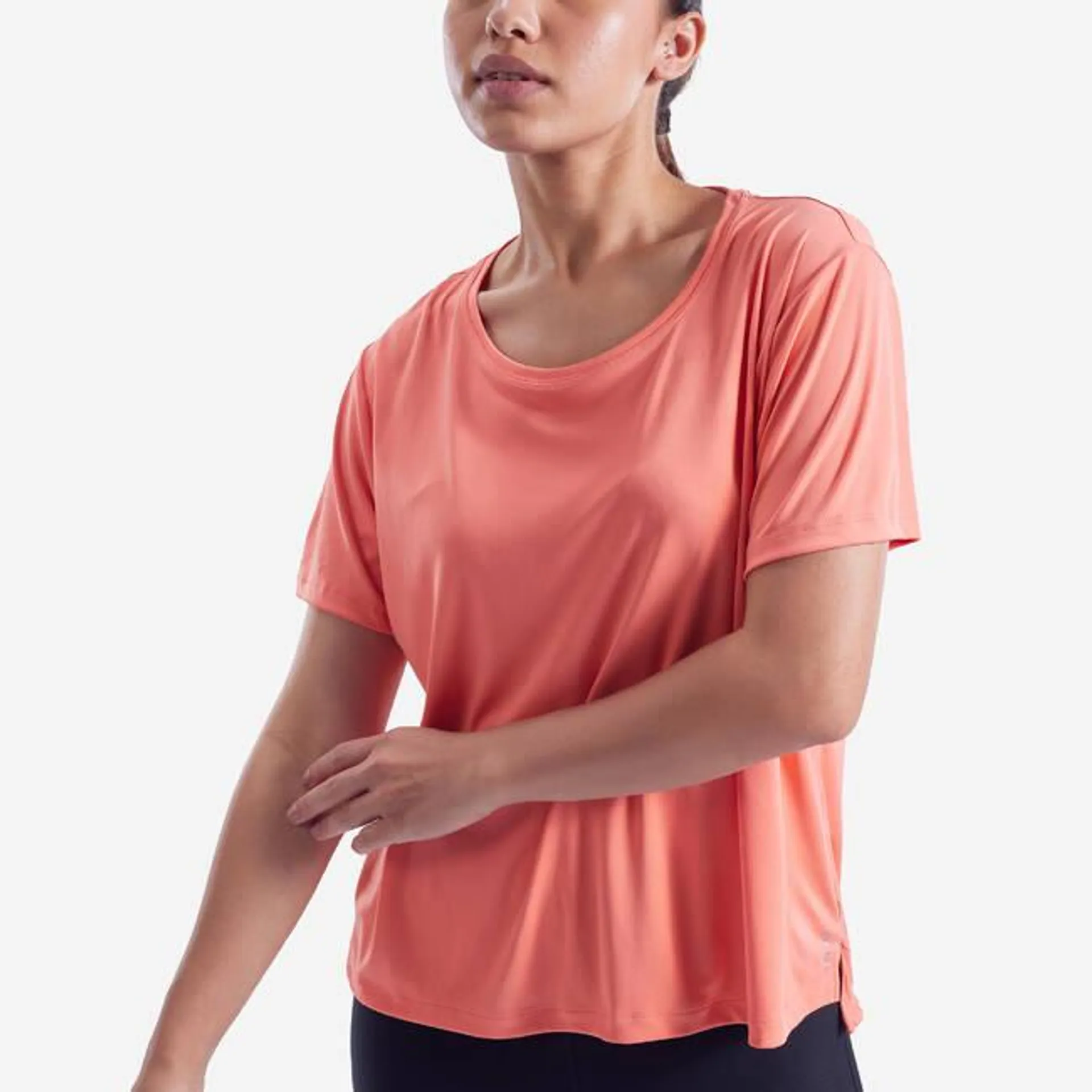 Women Gym Sports T-Shirt - Coral