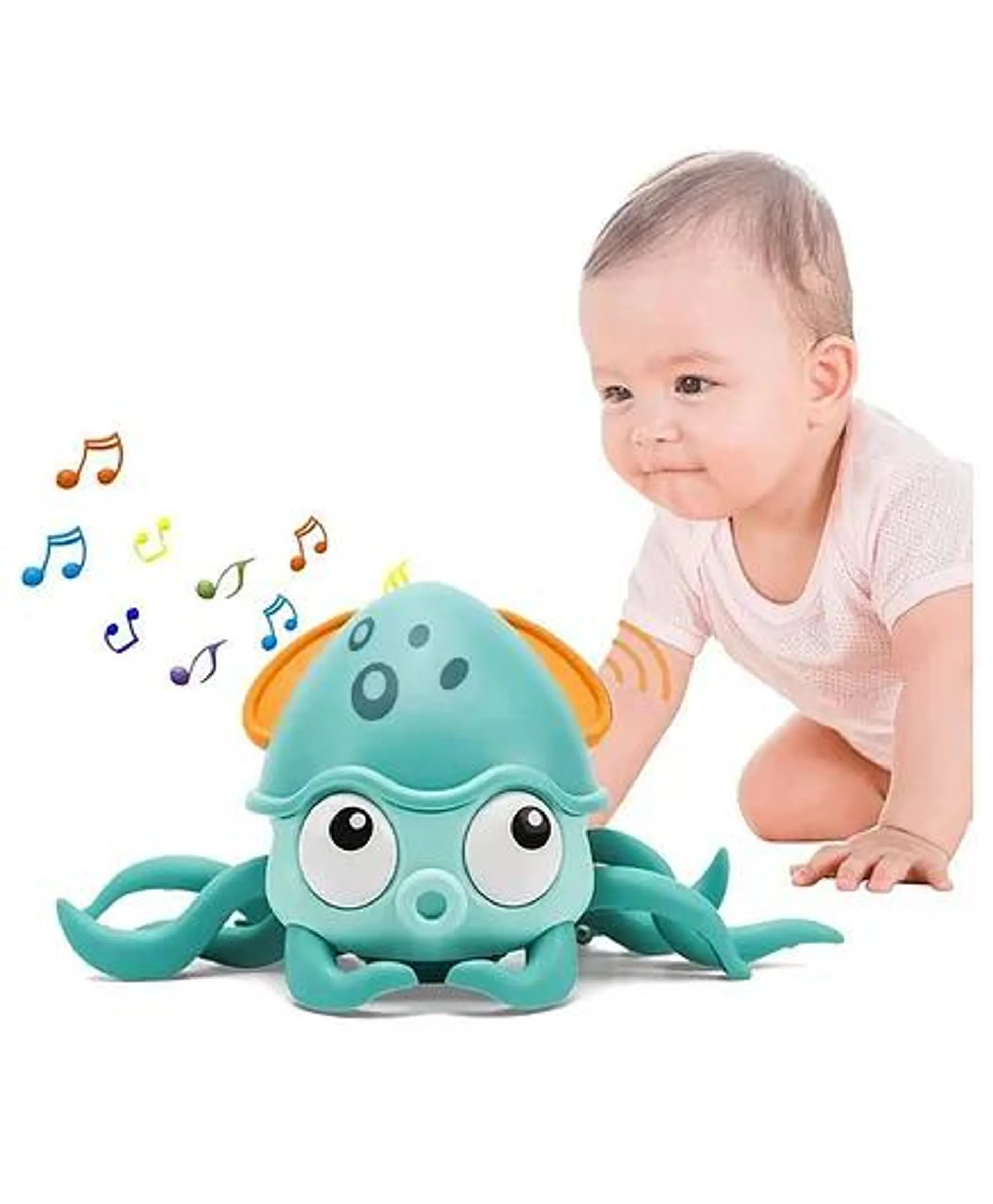 Baby Musical Octopus Toy - Blue