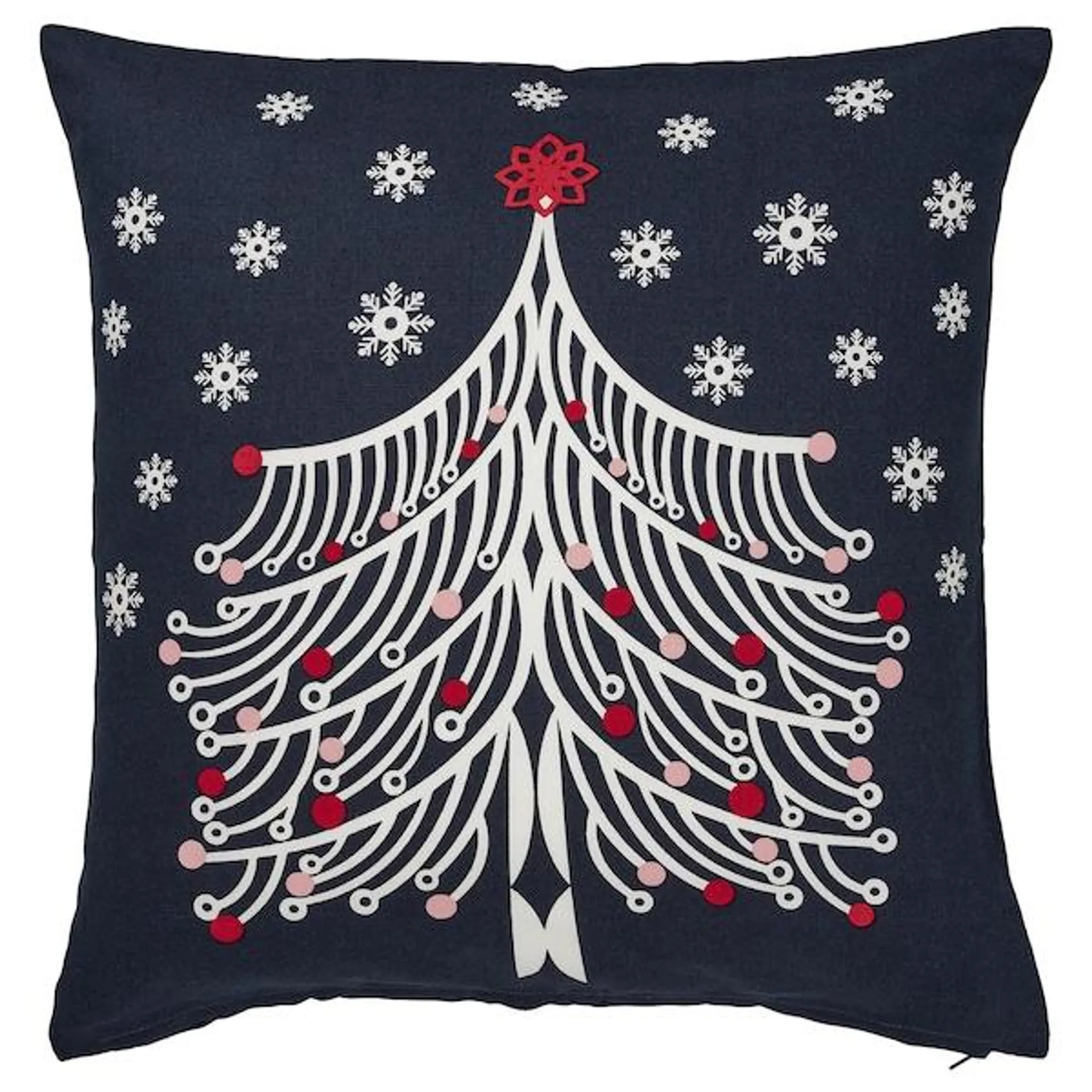 Cushion cover, Christmas tree dark blue,