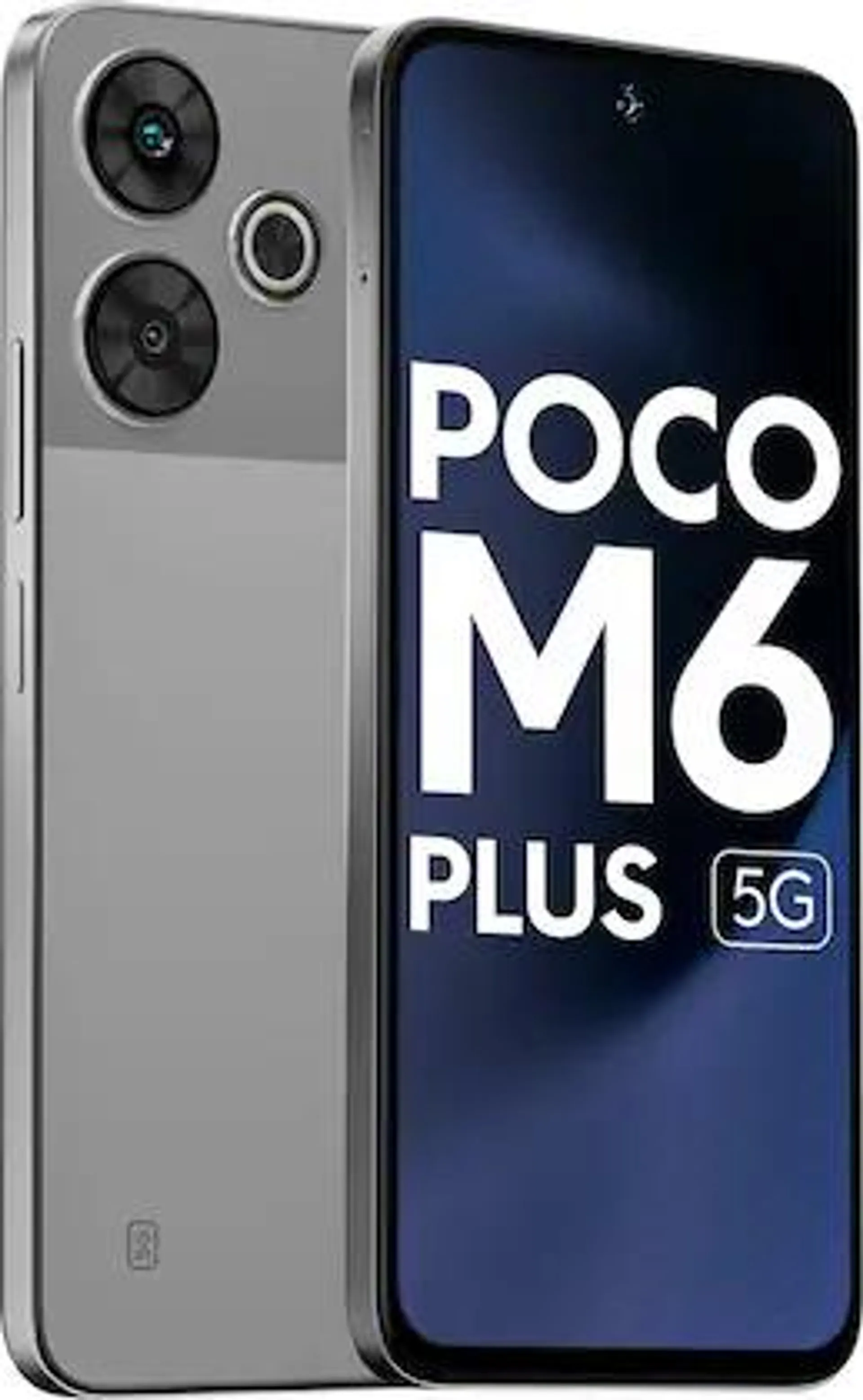 POCO M6 Plus 5G, 8GB RAM, 128GB ROM, Ice Silver, Smartphone