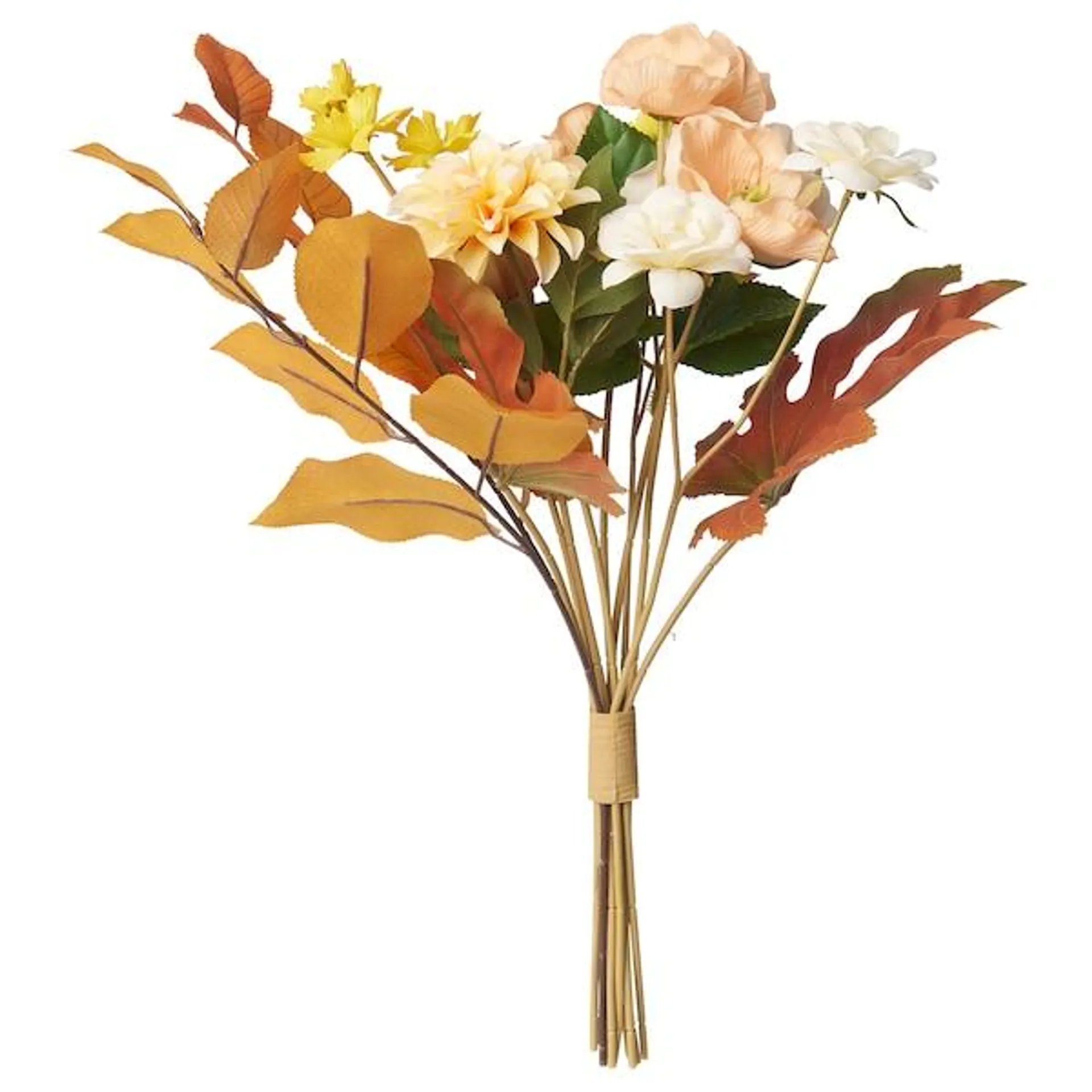 Artificial bouquet, in/outdoor orange/yellow,