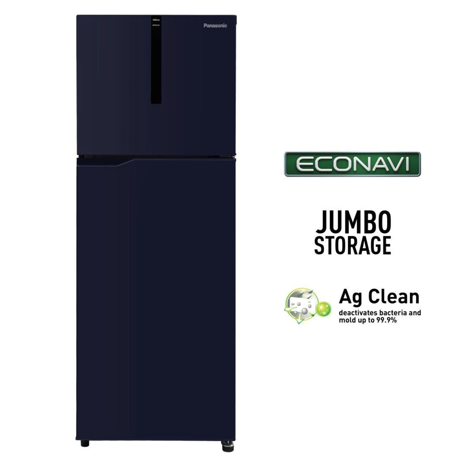 260L Double Door 3 Star AI Enabled Inverter Technology Frost Free Refrigerator (NR-TH272CPAN, Ocean Blue, Jumbo Fresh Vegetable Basket, 2023 Model, Net Capacity 237L)