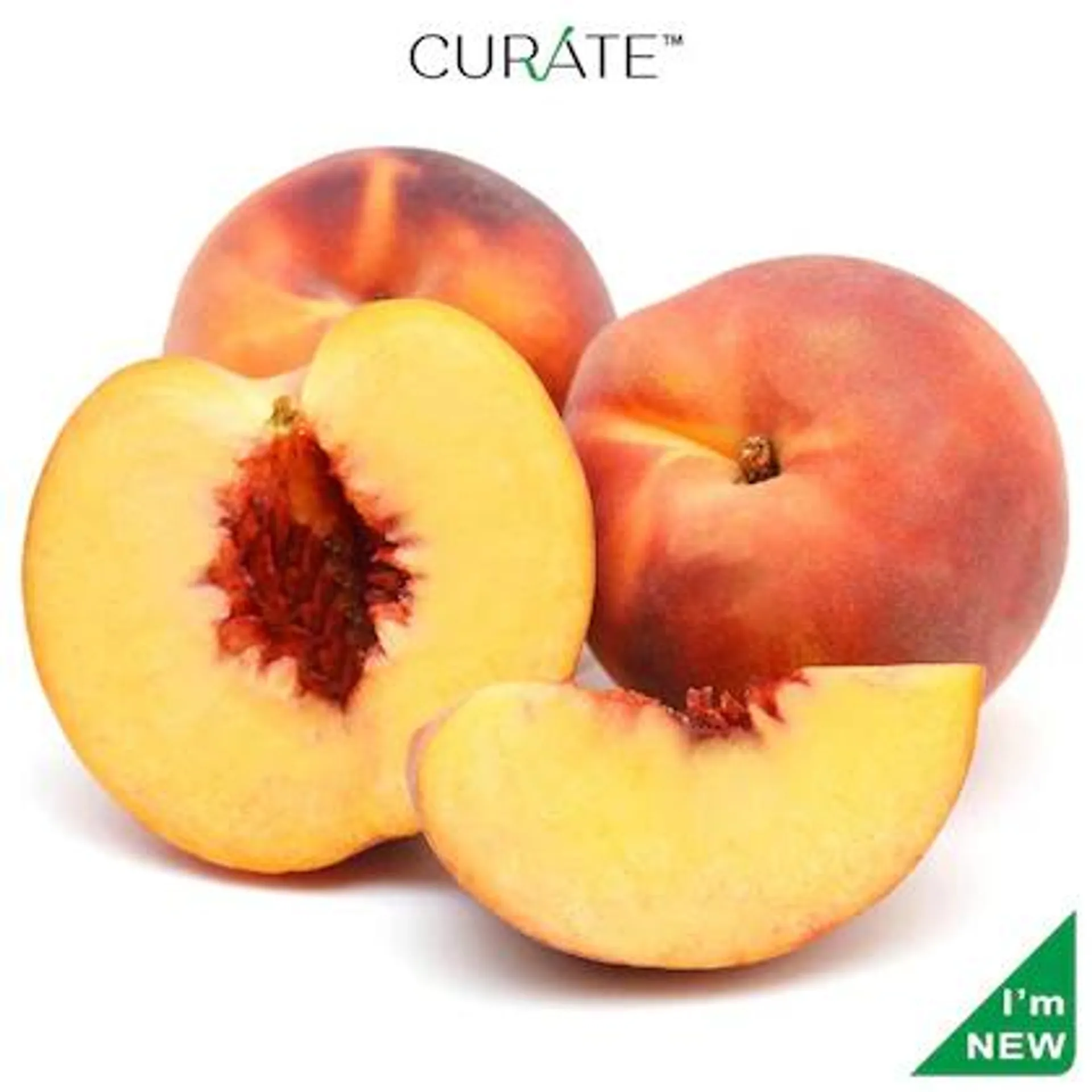 Curate Peach Yellow Flesh Premium Imported 1 pc (Approx 150 g - 200 g)