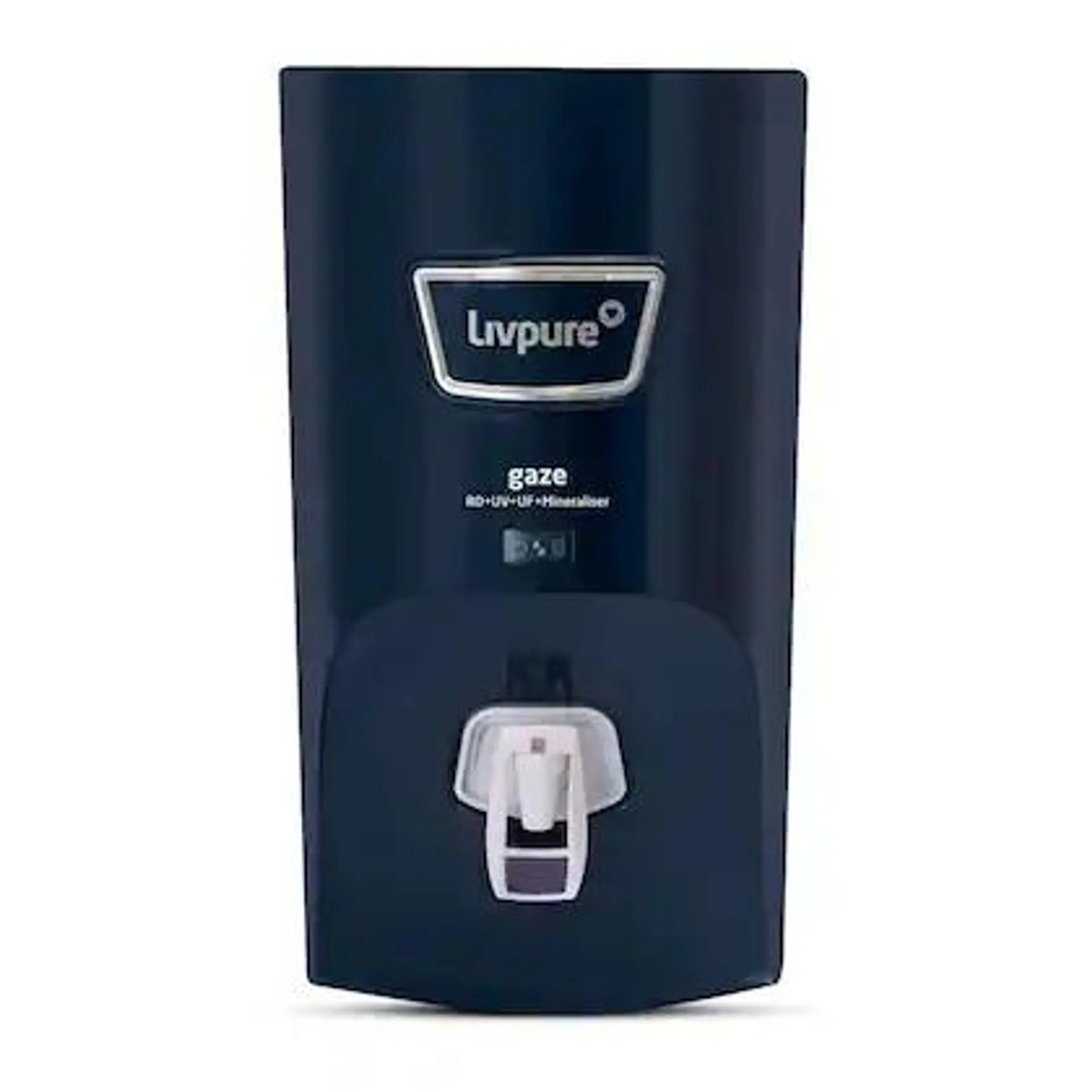 Livpure Gaze 7L RO+UV+UF+Min Water Purifier with 7 Stage Purification Technology, Blue Colour