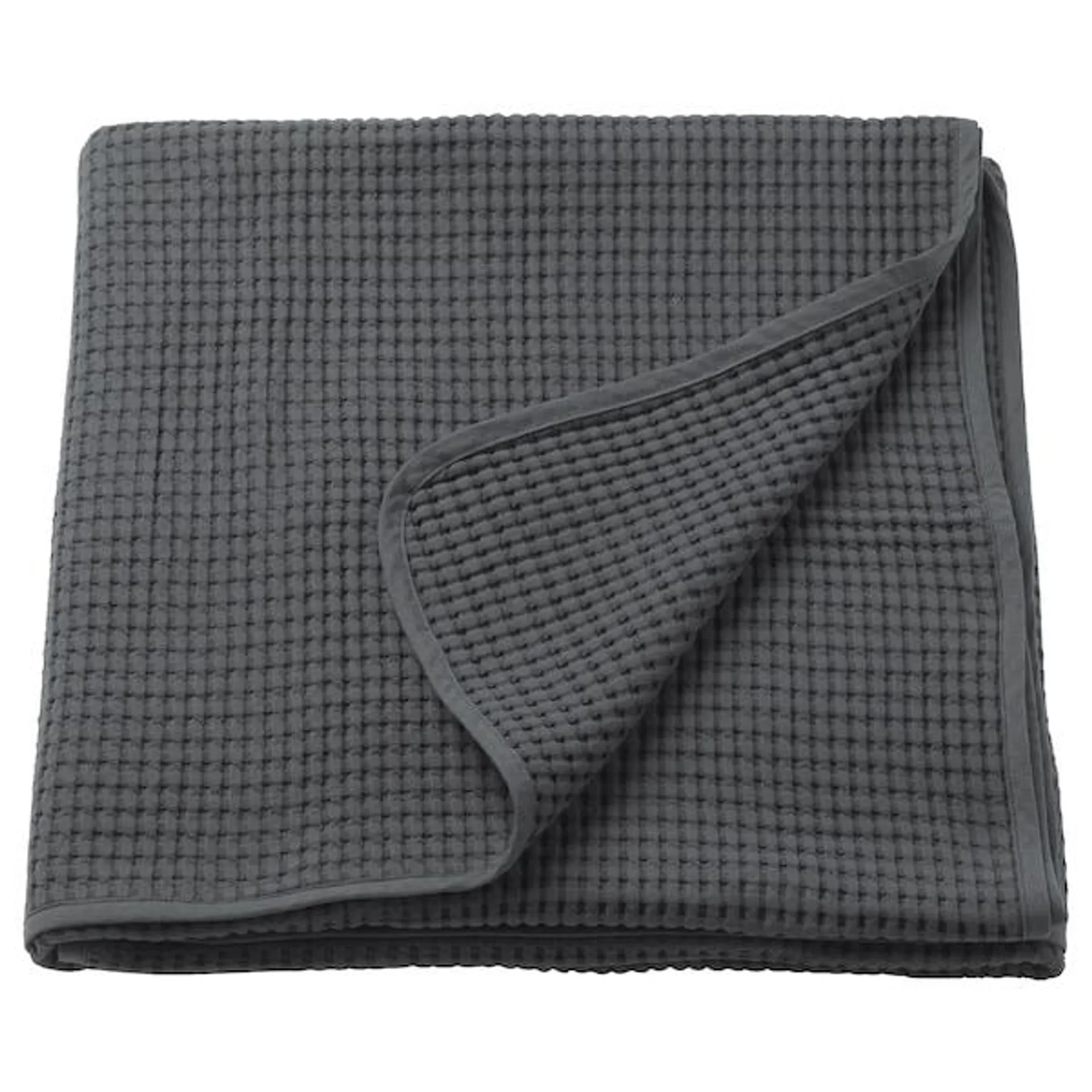 Bedspread, dark grey,