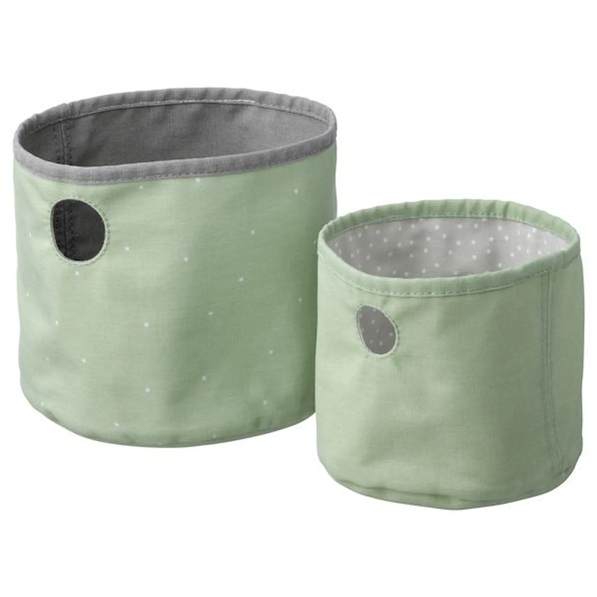 Box set of 2, green/light grey