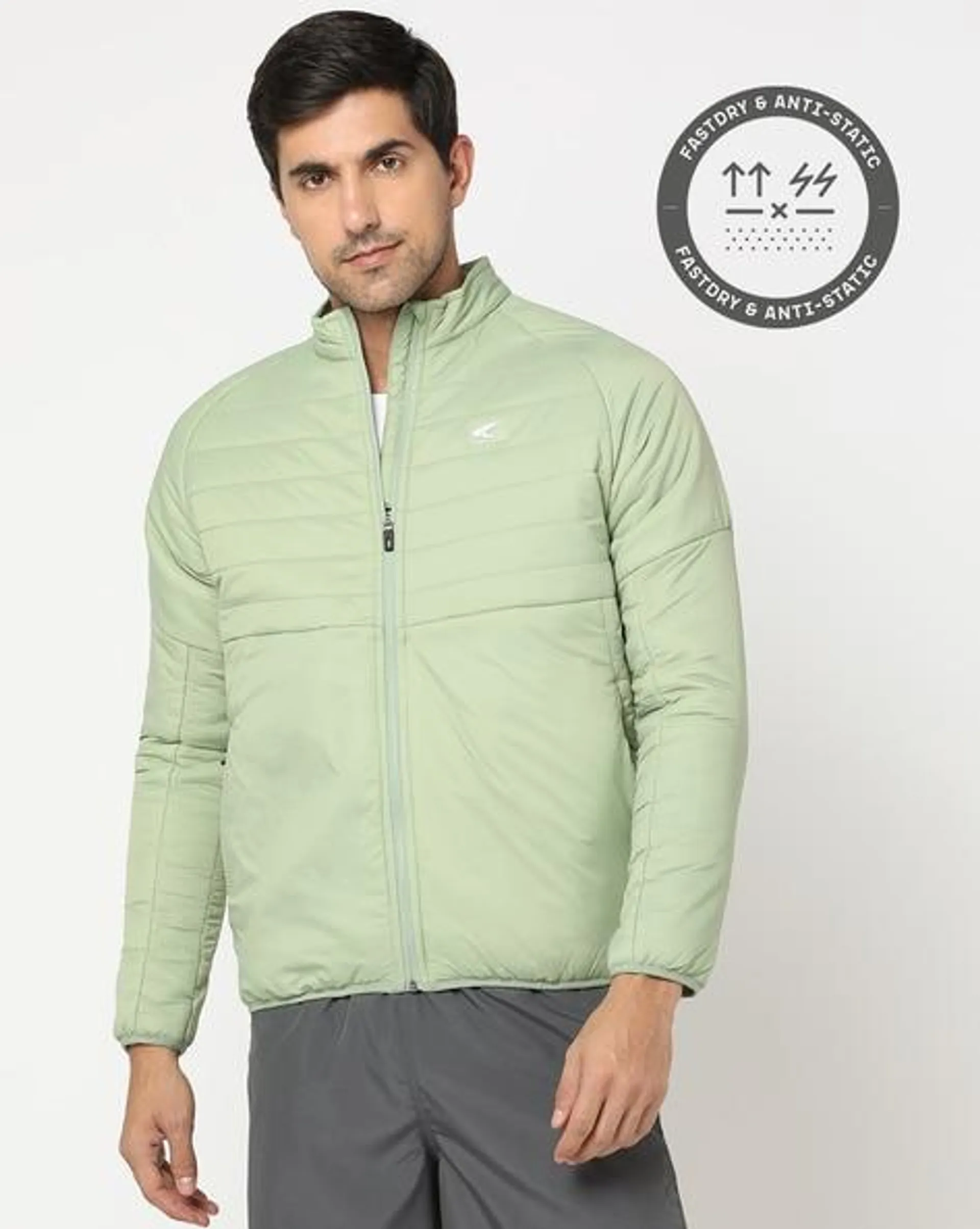 Softshell Polyfill Zip-Front Jacket